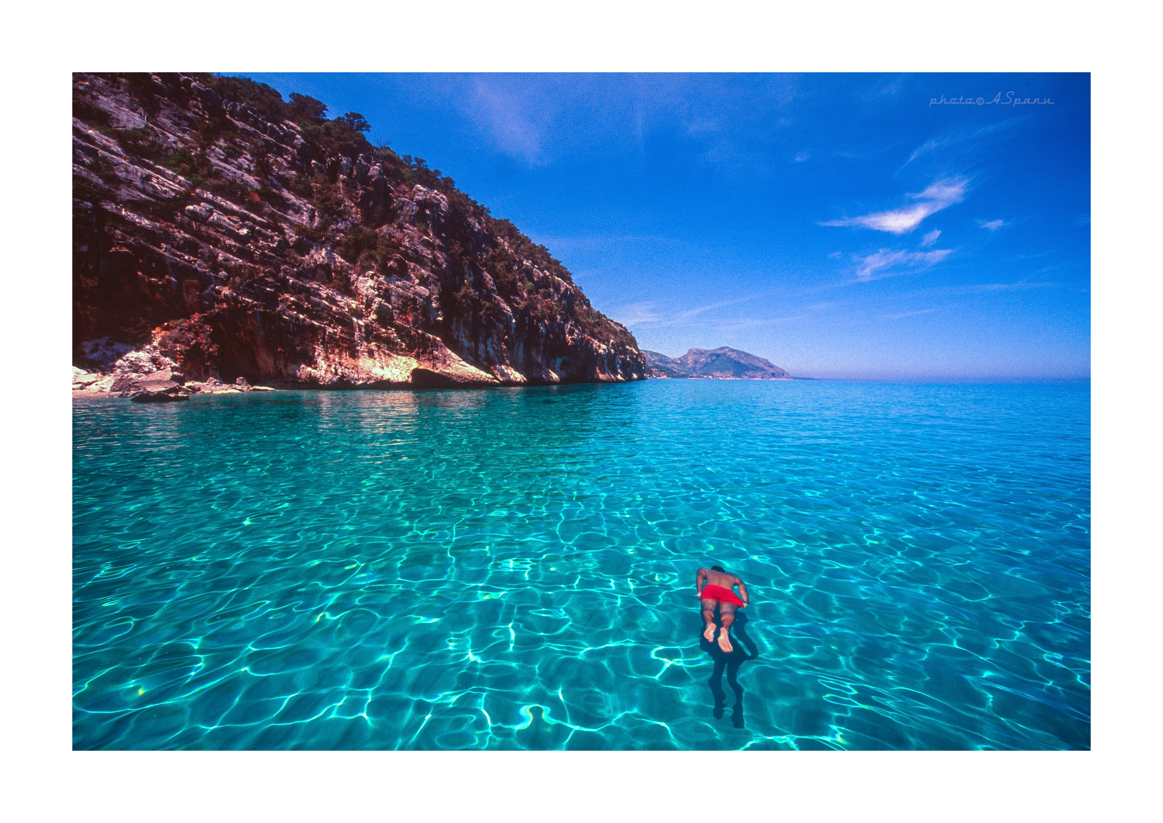 a dip in Cala Gonone