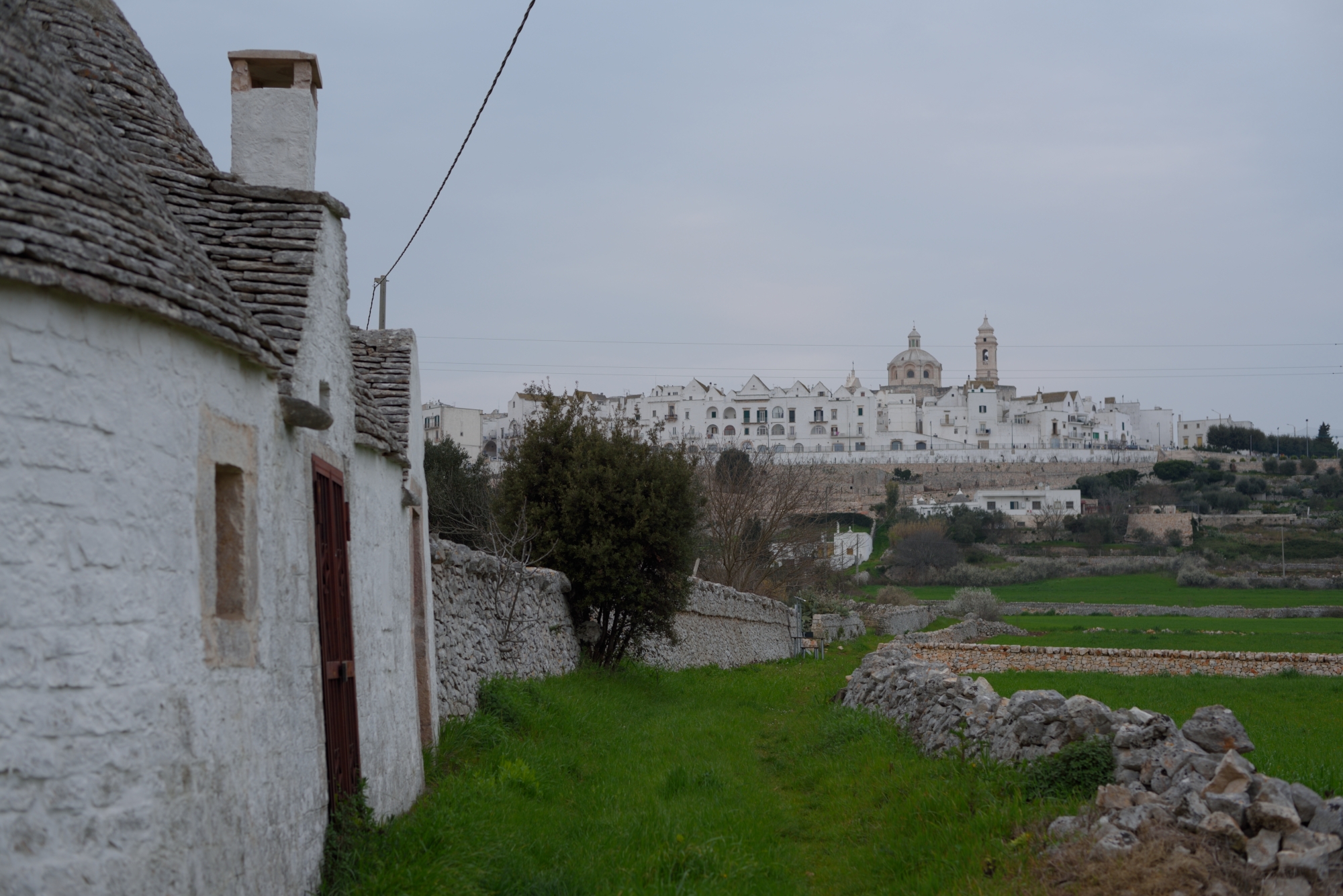 Locorotondo from inside and from outside