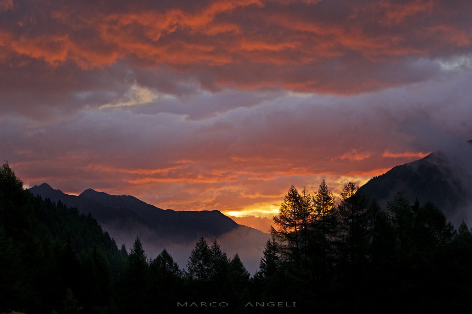 When the clouds burn