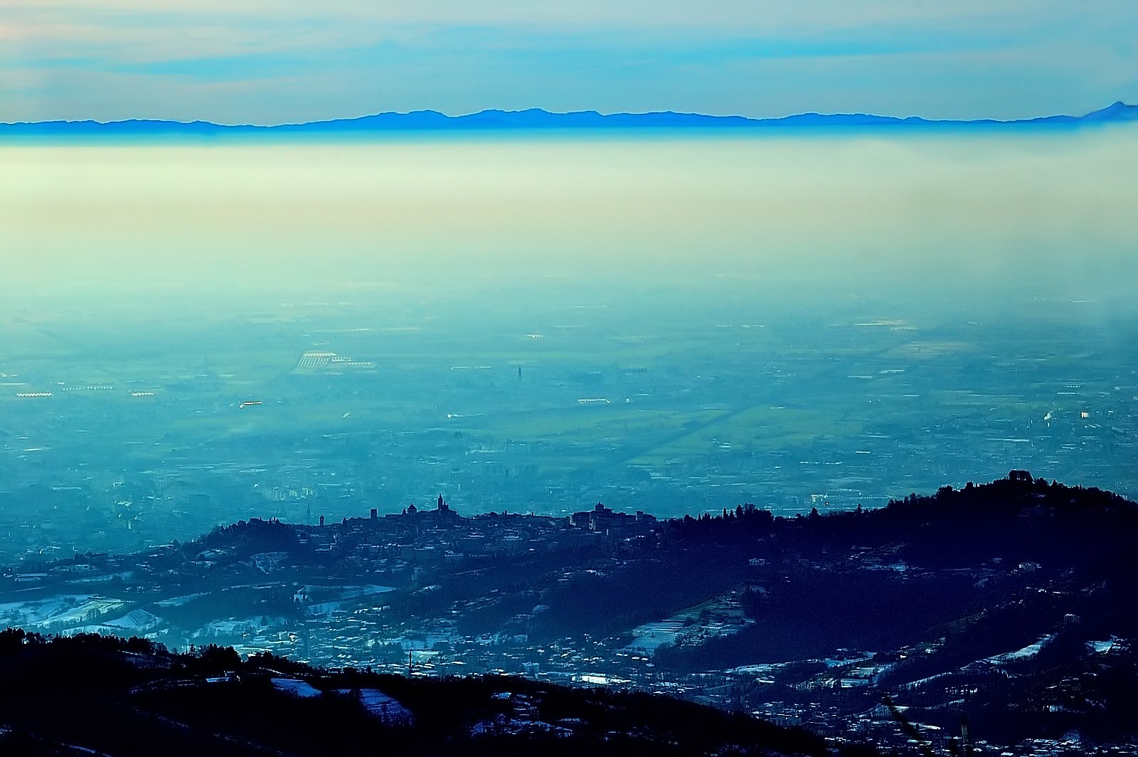 Bergamo Alta dal Canto Alto (1146 metri)