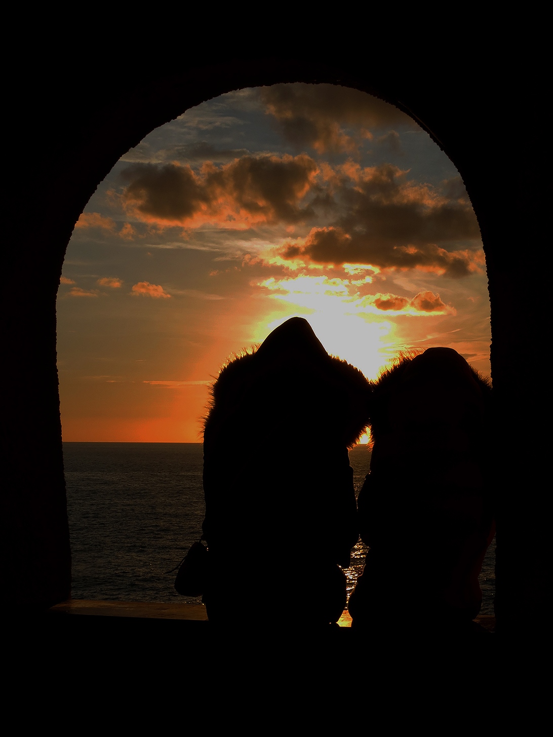 Ammirando un tramonto