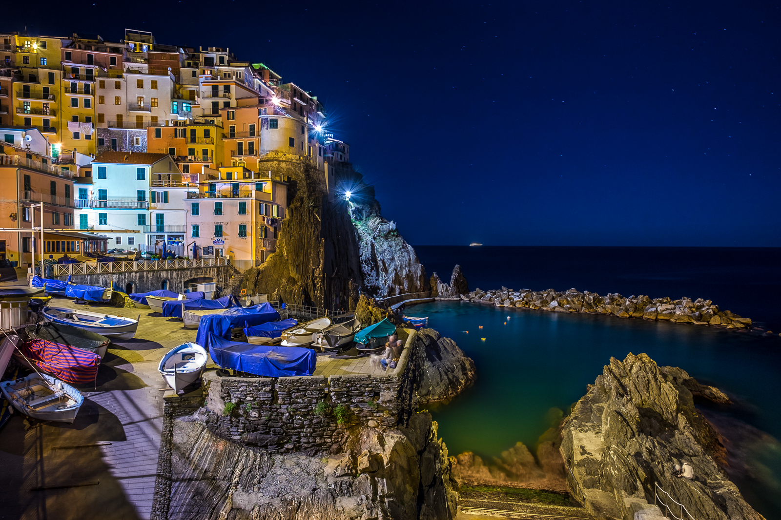 Spring night in Manarola