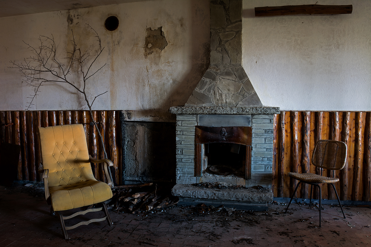 The chimney does not heat more