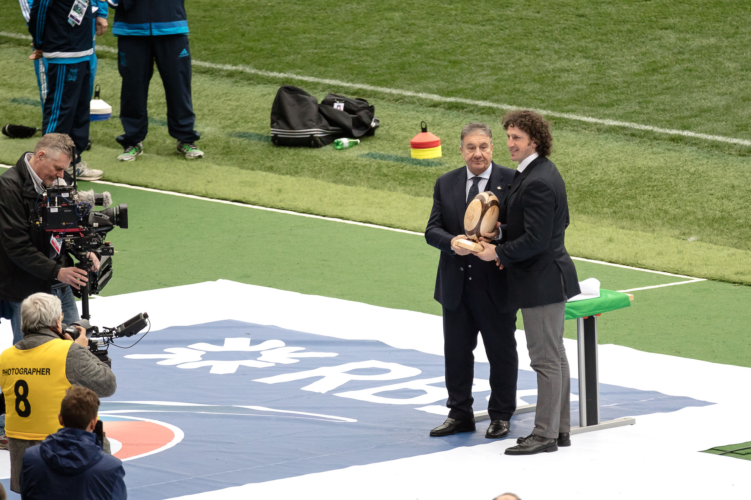 Mauro Bergamasco viene premiato