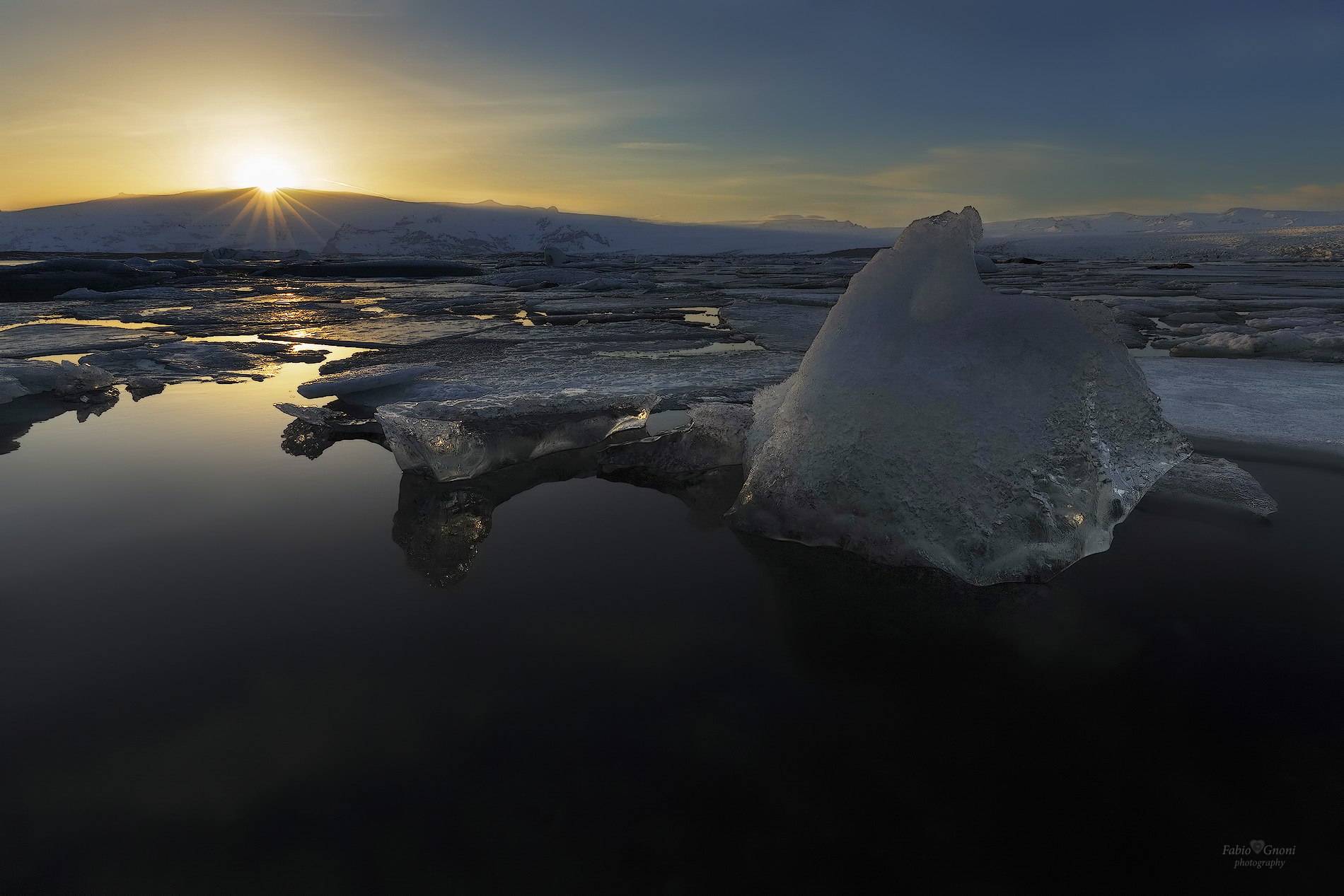 Tramonto sul Vatnajokull