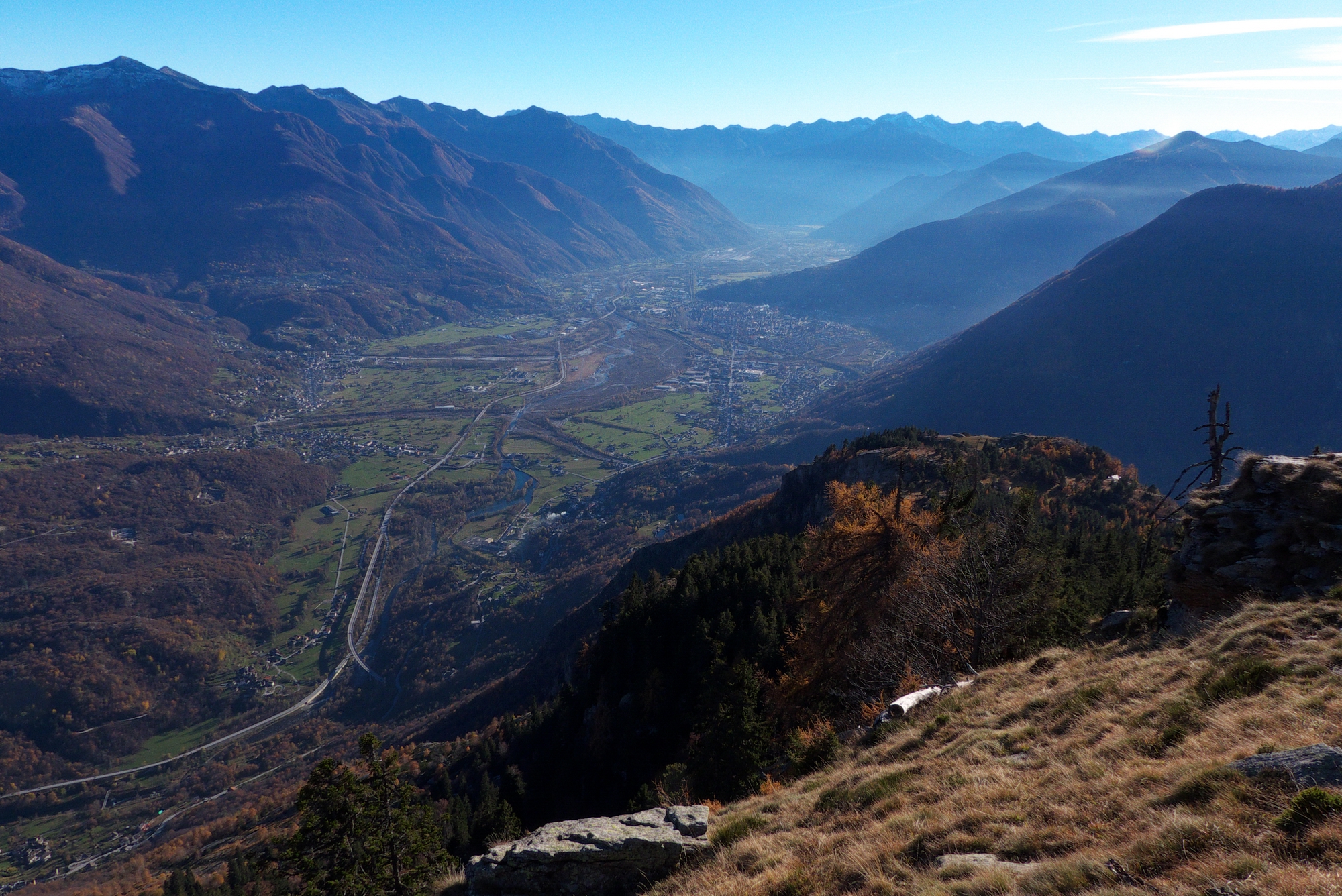 Alpe Colmine - Vista Valle Ossola e Domodossola