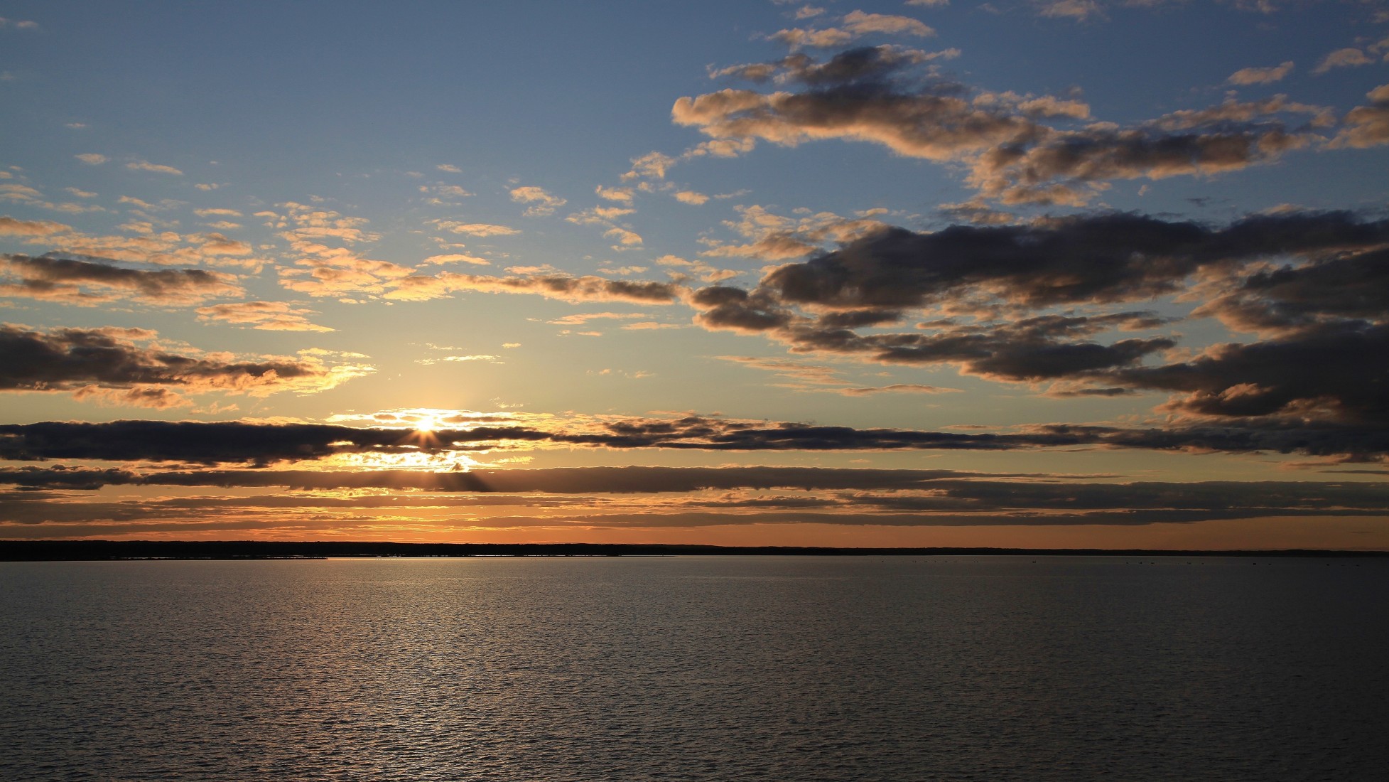 Sunset on Ladoga