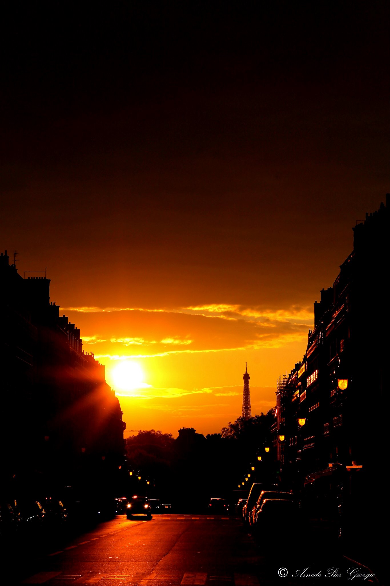 Sunset in Paris