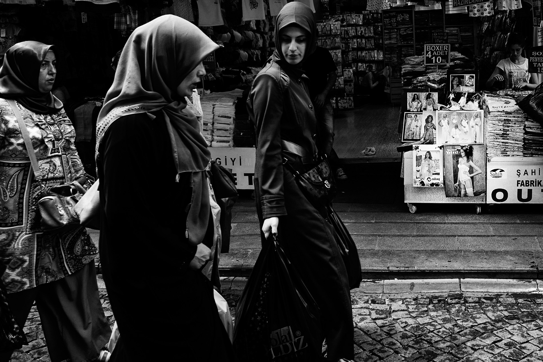 The black and the white