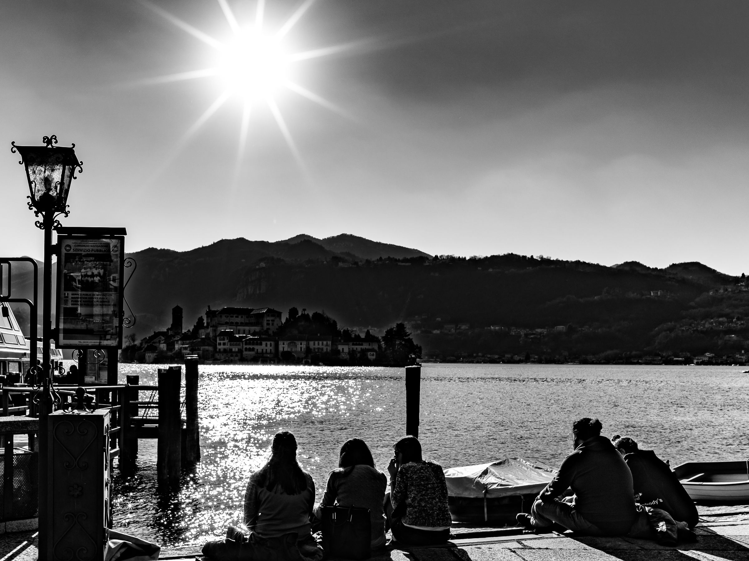 relaxing at the lake