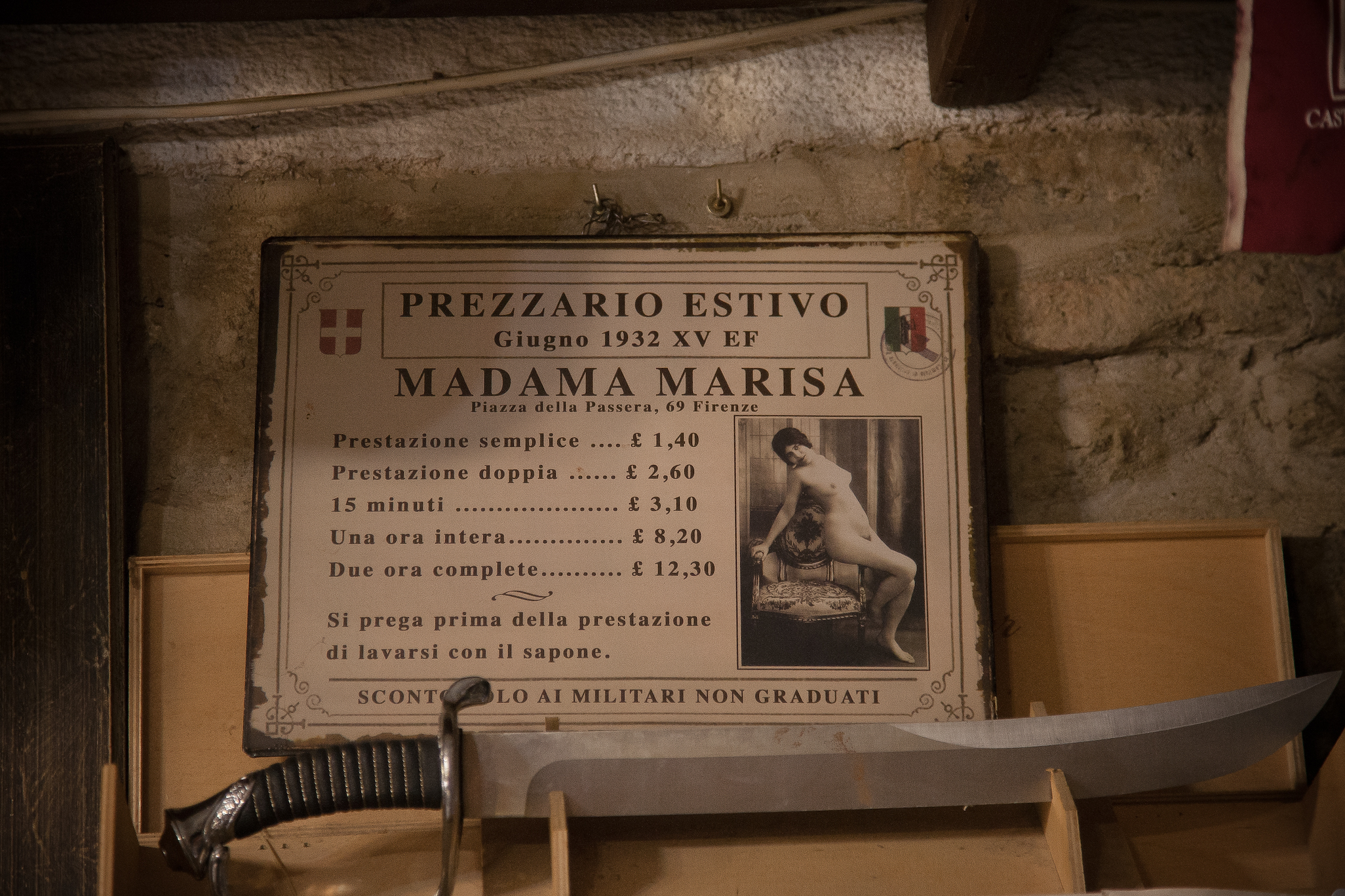 Tariff Spring 1937 - Montefalco