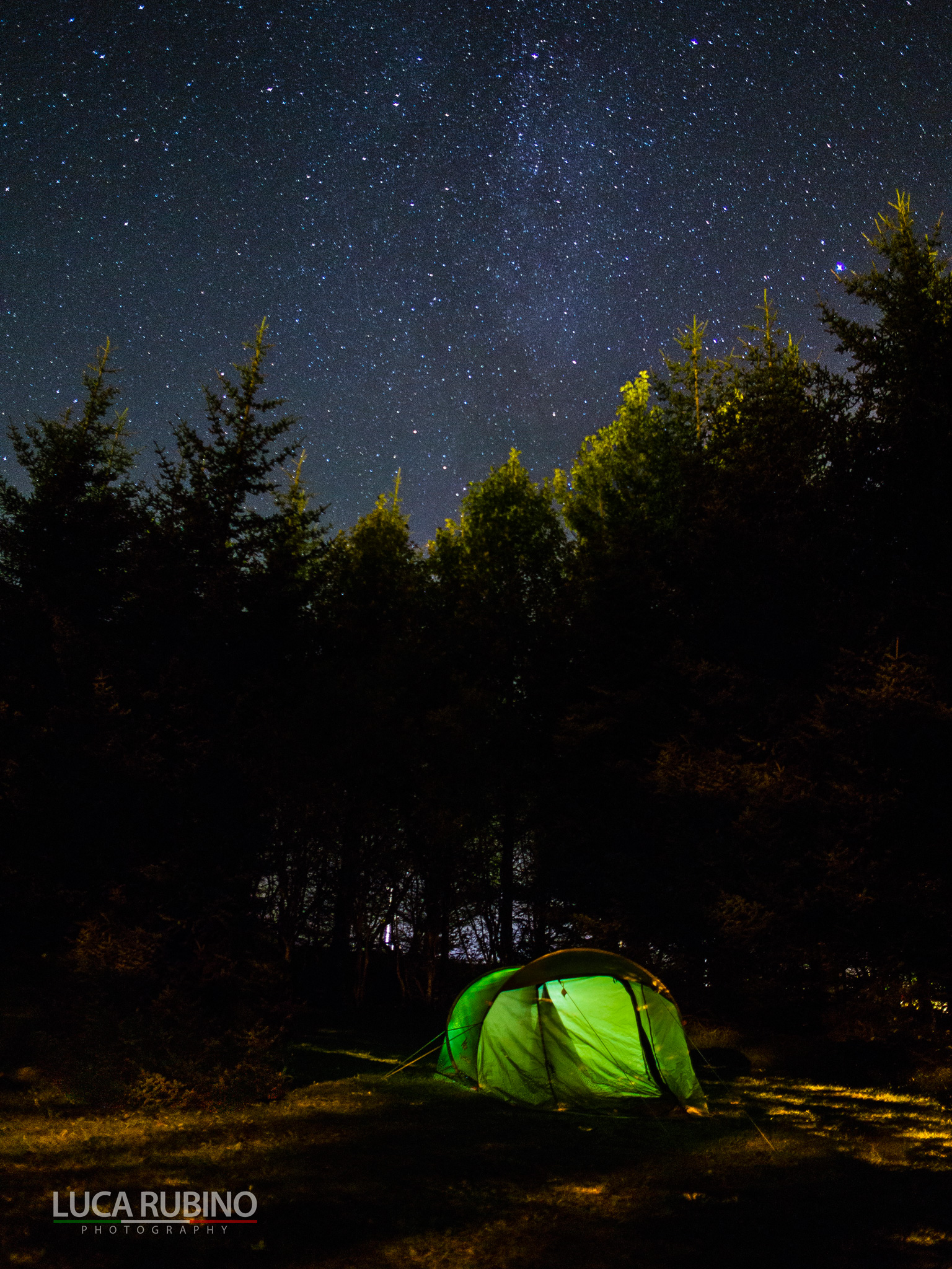Tent and stars