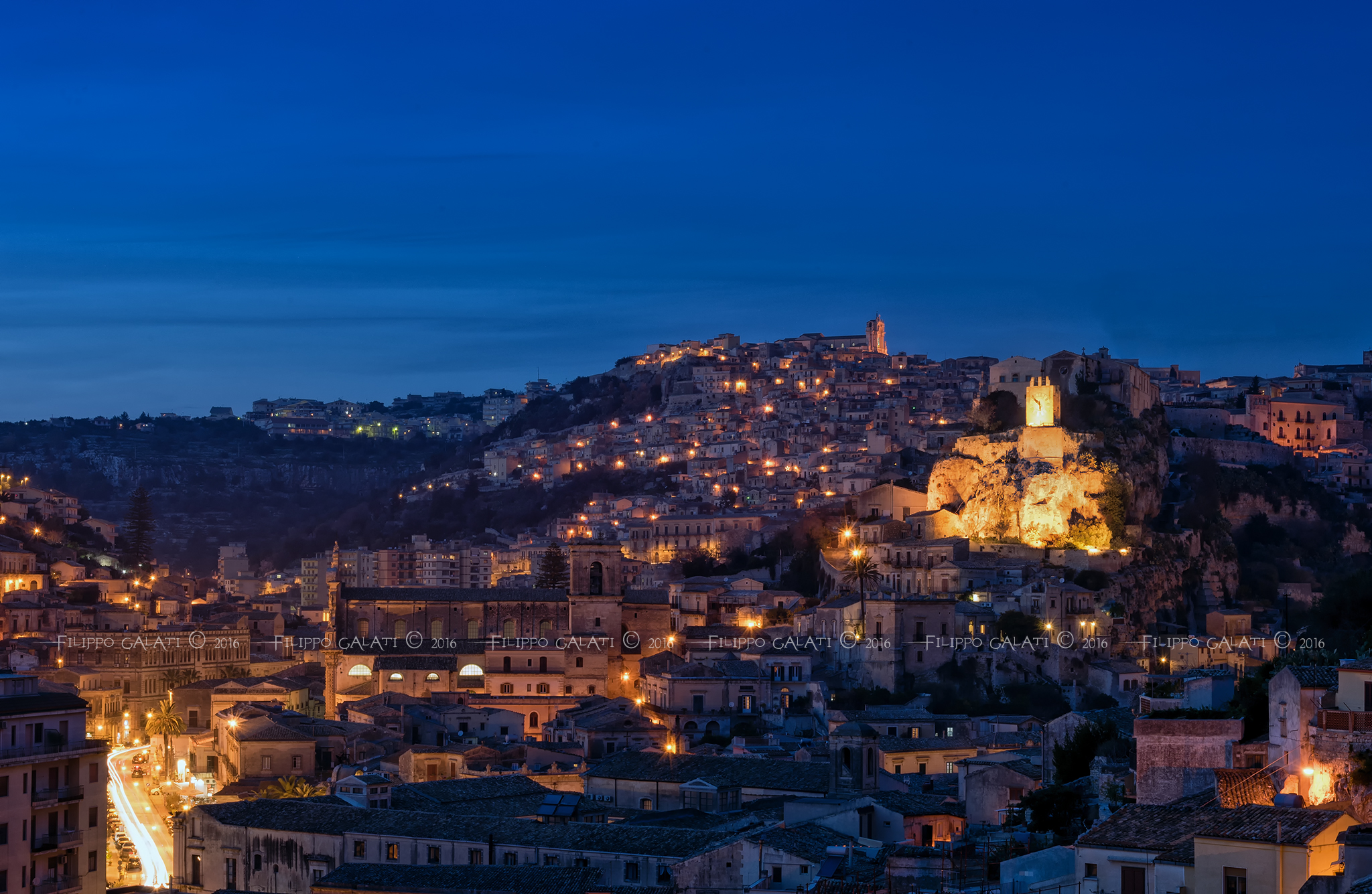 Blue Hour on Modica