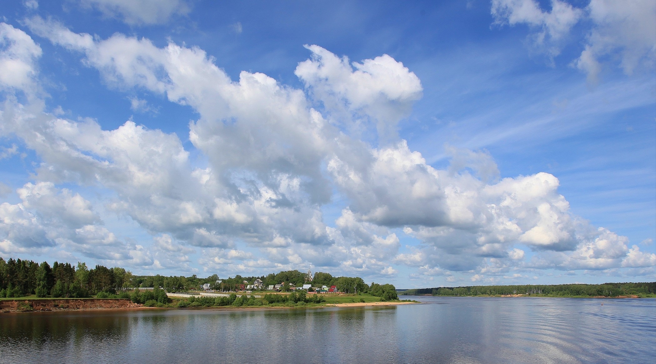 Clouds on the Volga