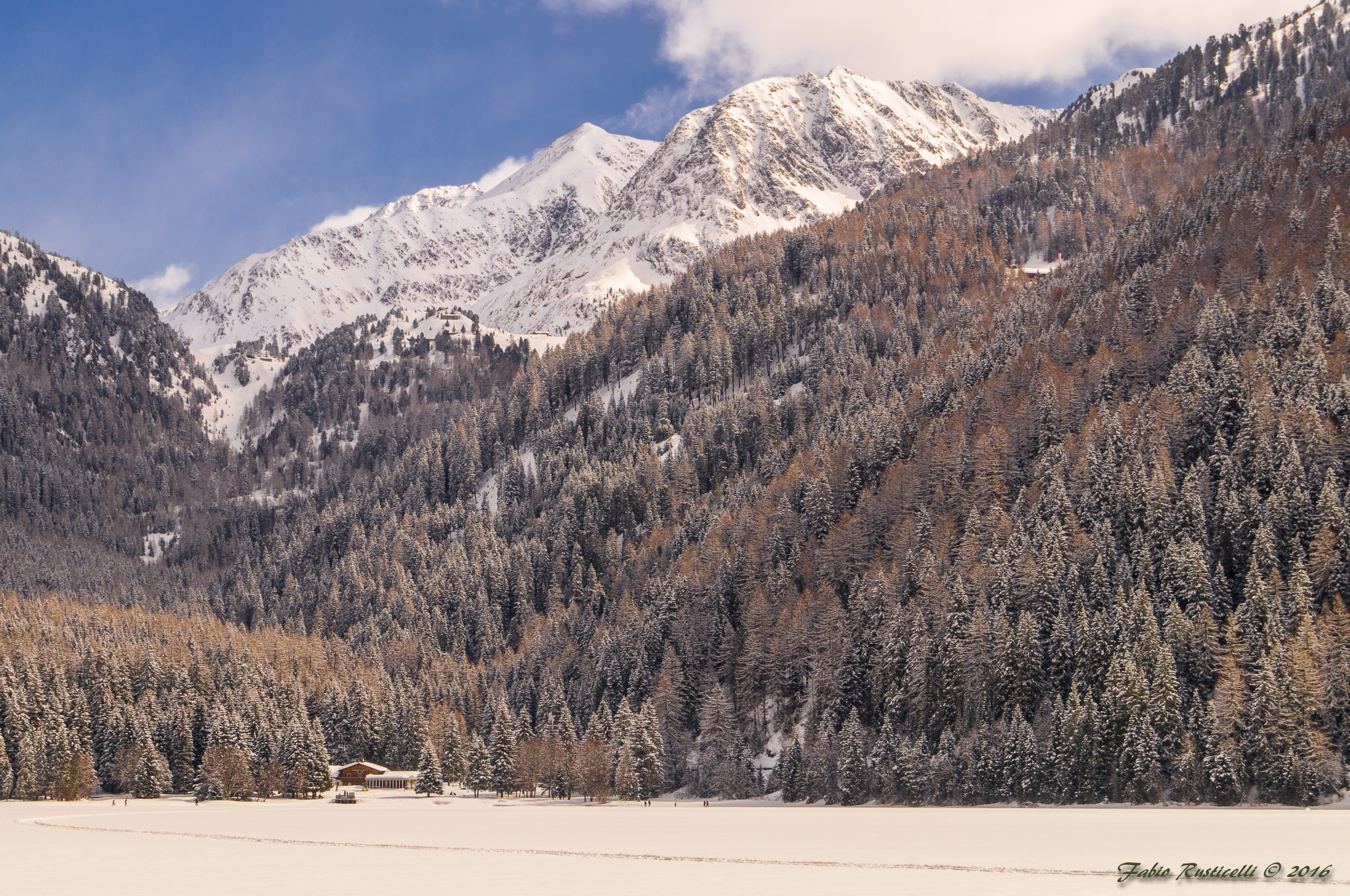 Anterselva lake ice
