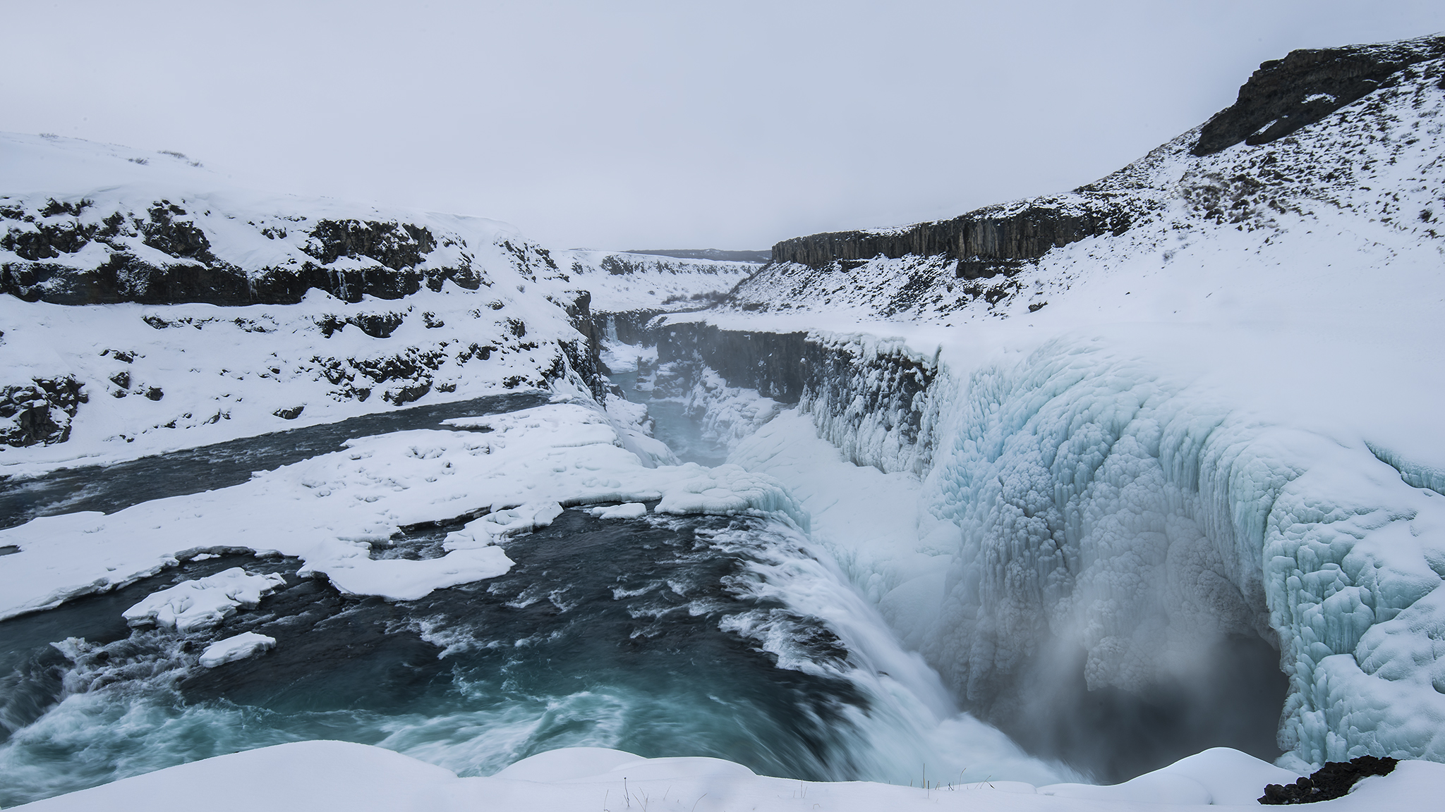 Frozen Gullfoss