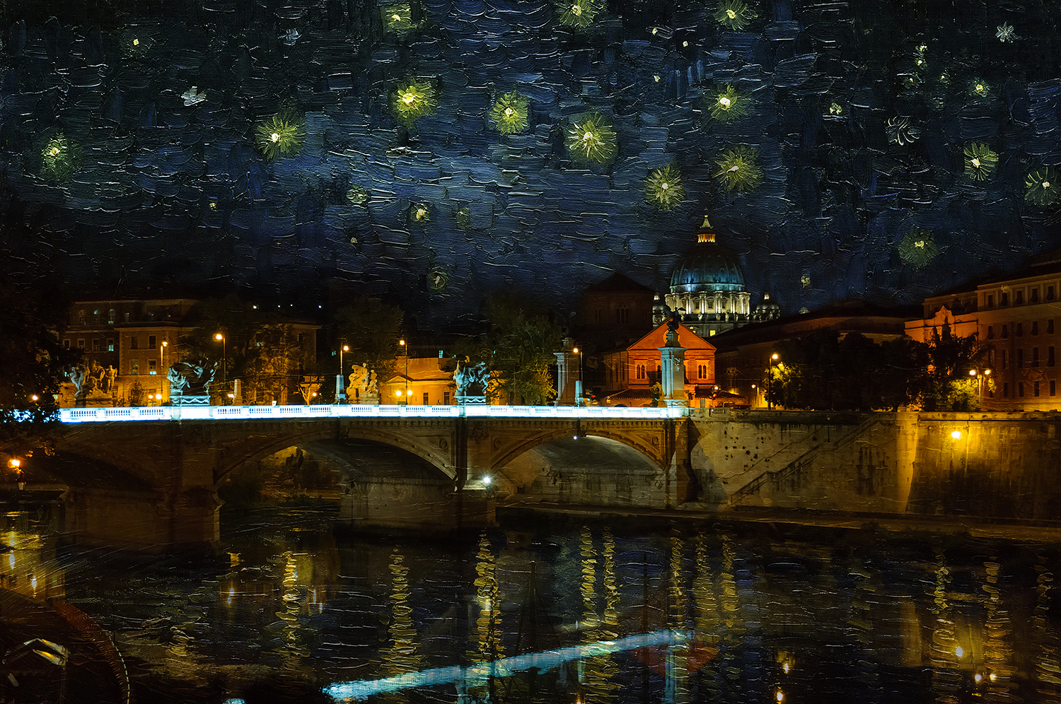 Notte stellata a Roma