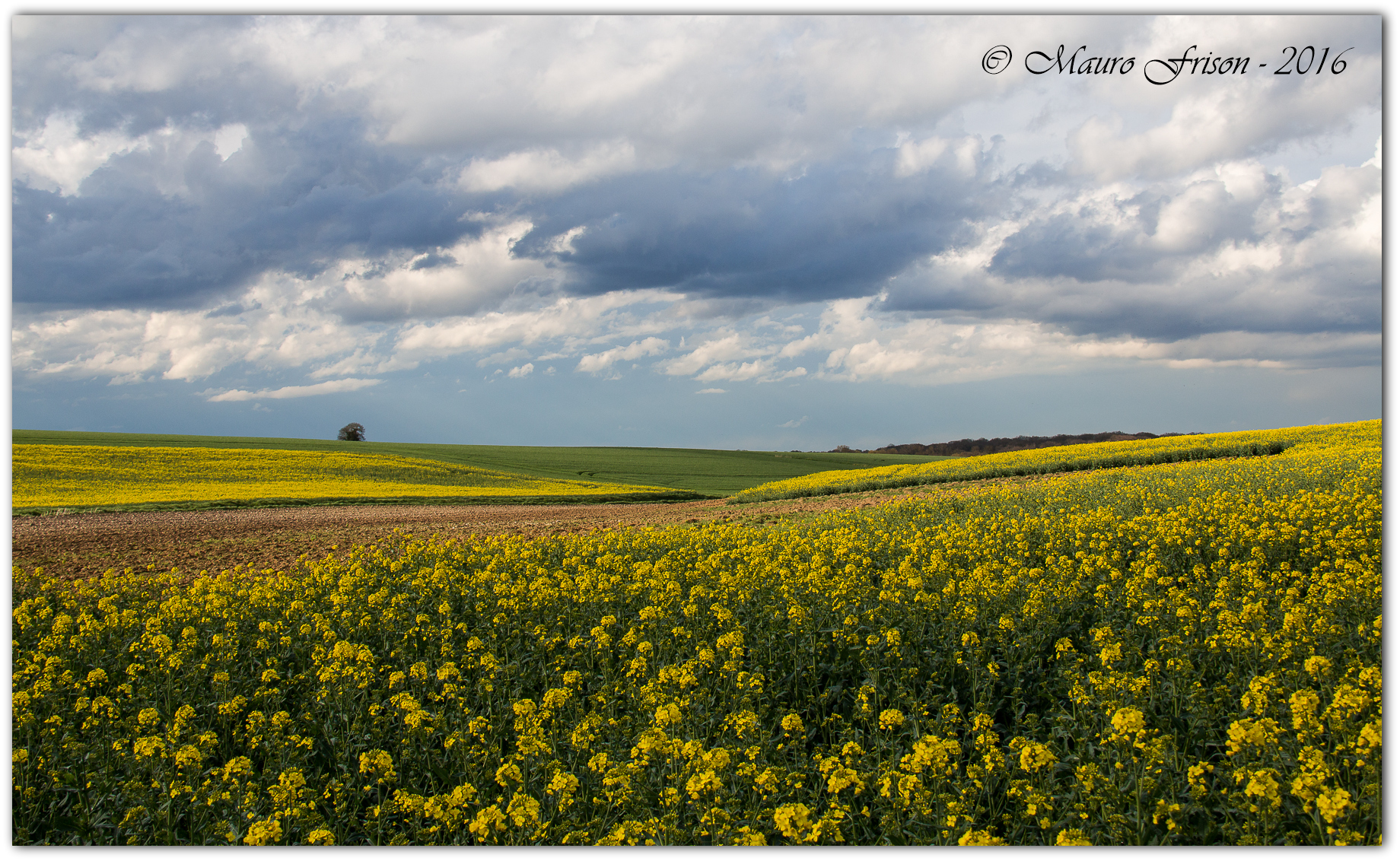 Campagna francese a primavera