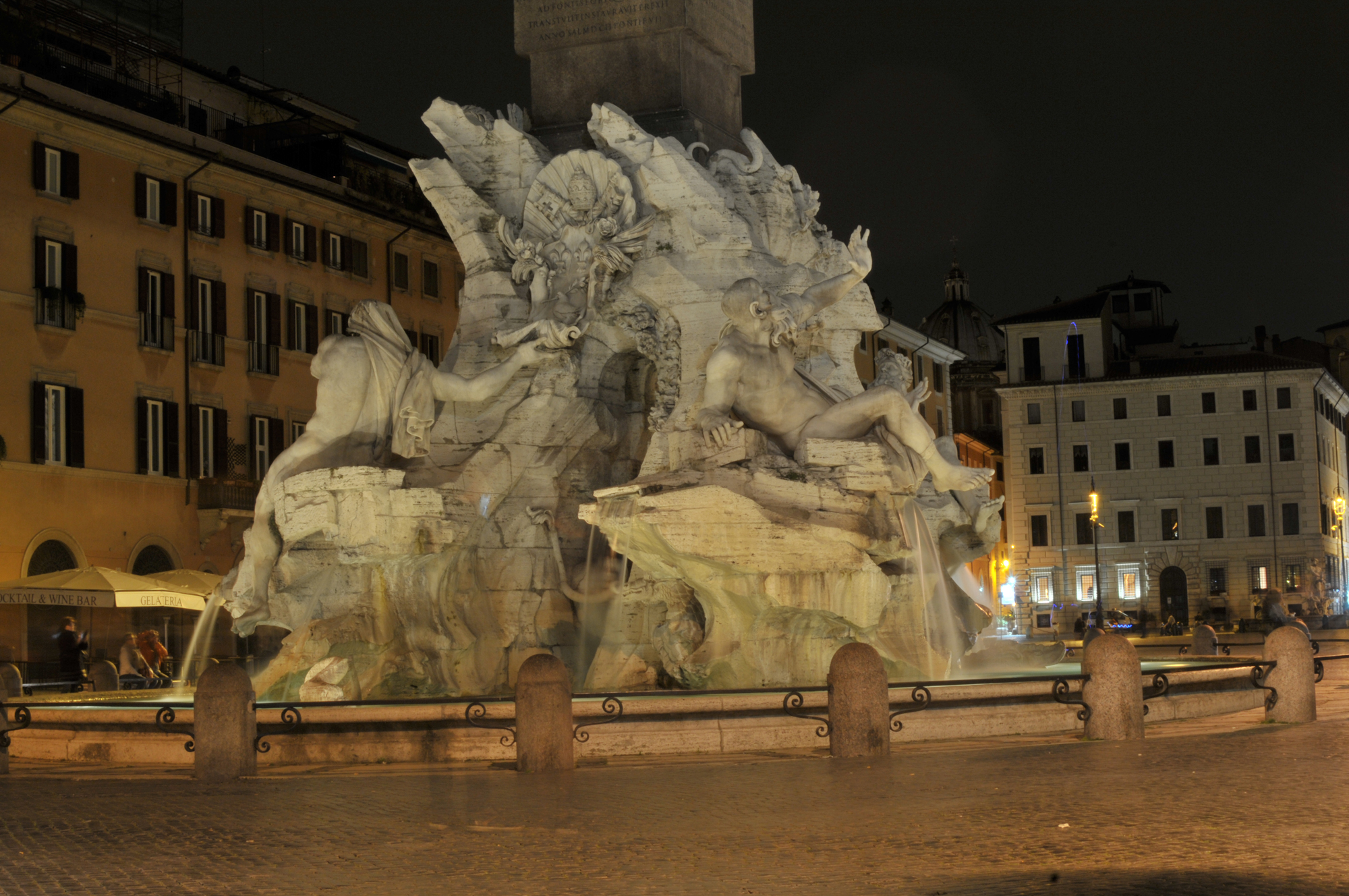 statua fontana piazza navona roma