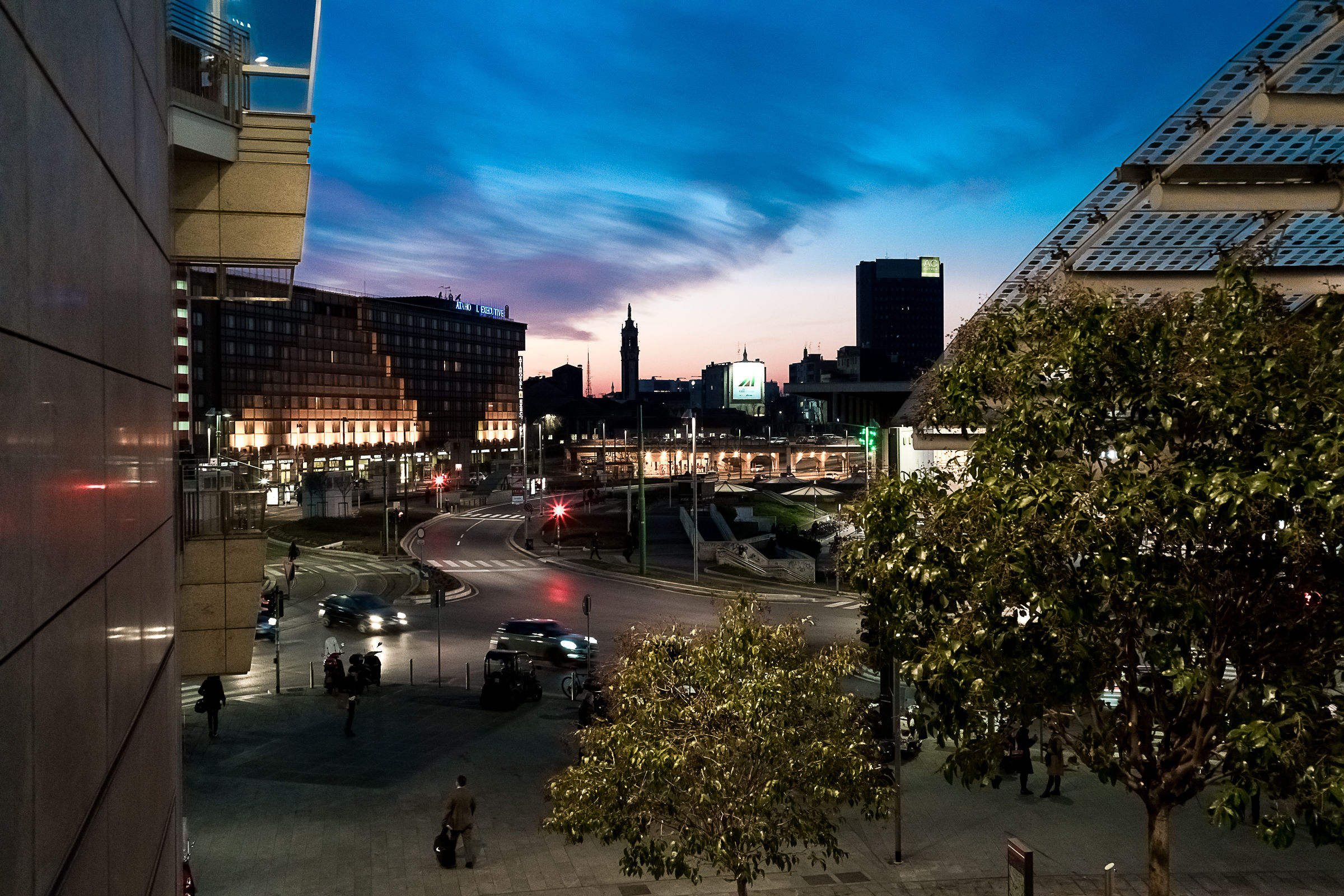 Tramonto sulla citta