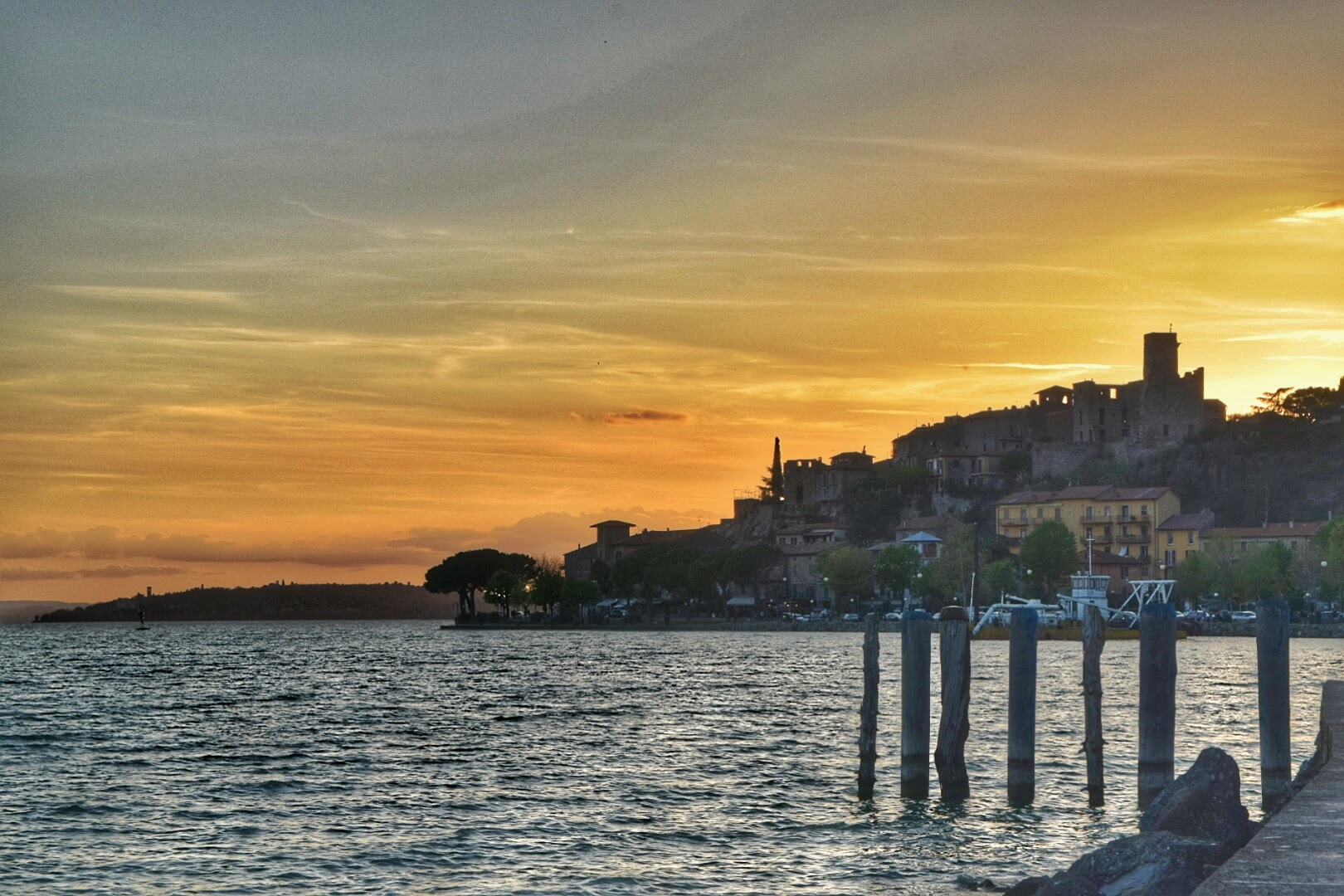 Passignano at sunset