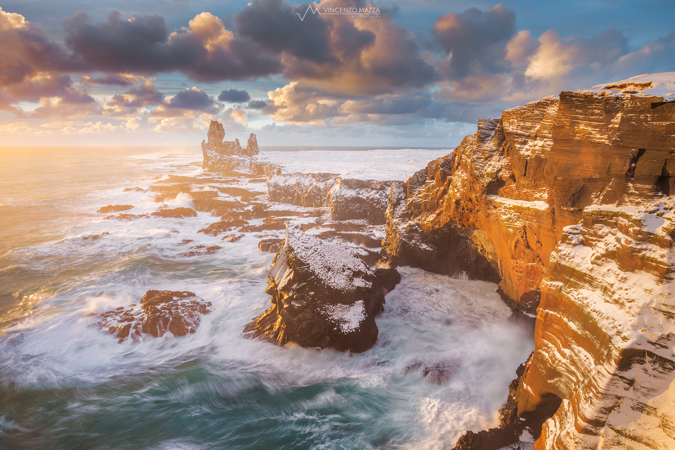 On the edge of the ocean, winter version