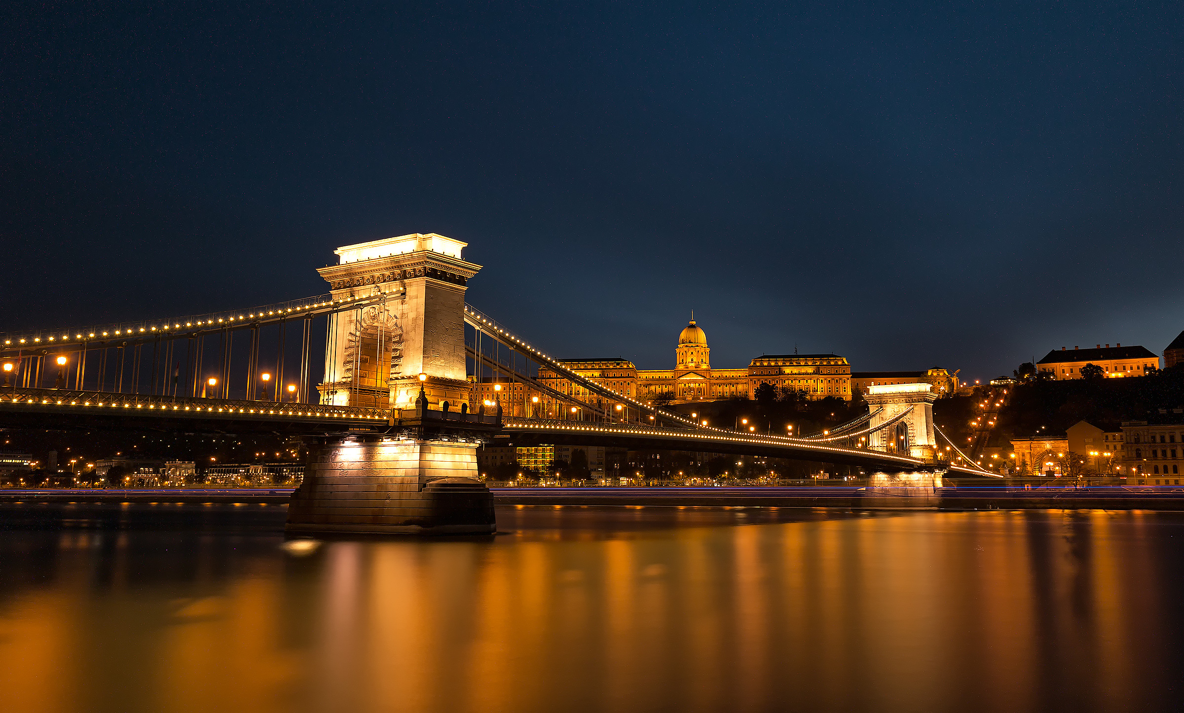 The Chain Bridge and the Royal Palace in the background