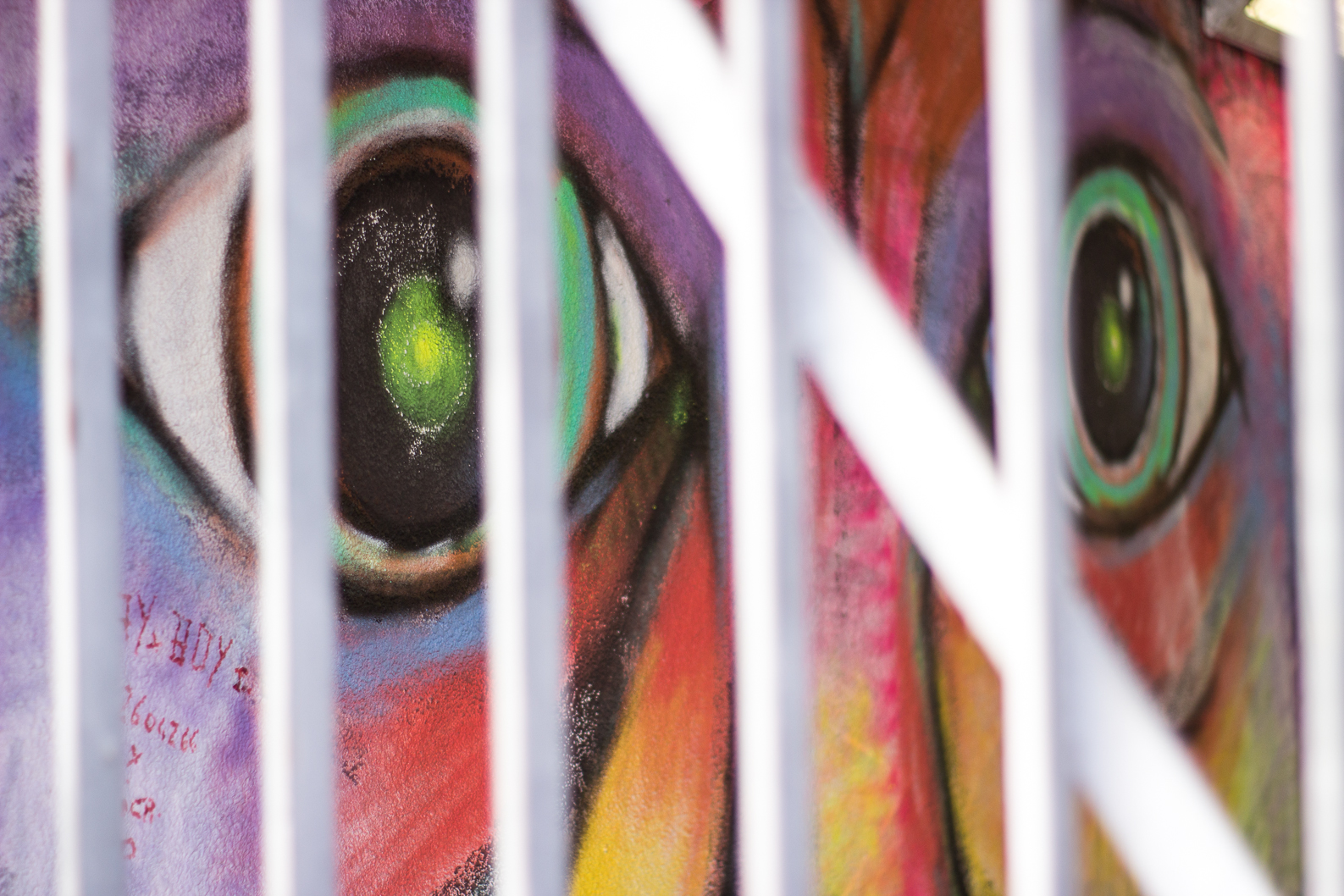 Lo sguardo oltre l' ostacolo... Street Art