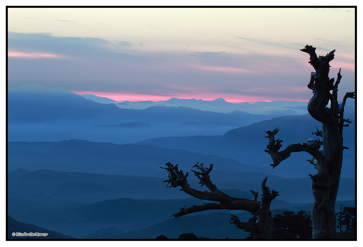 Sunset from the Monte Pollino