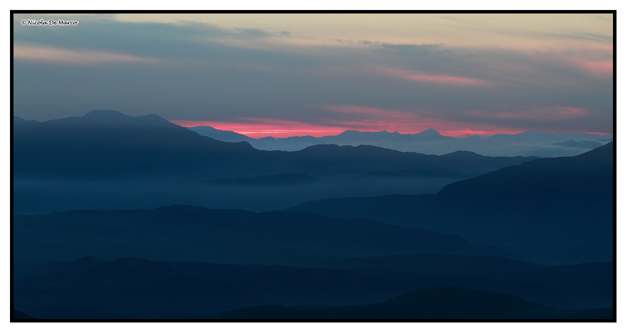 Sunset from the Monte Pollino