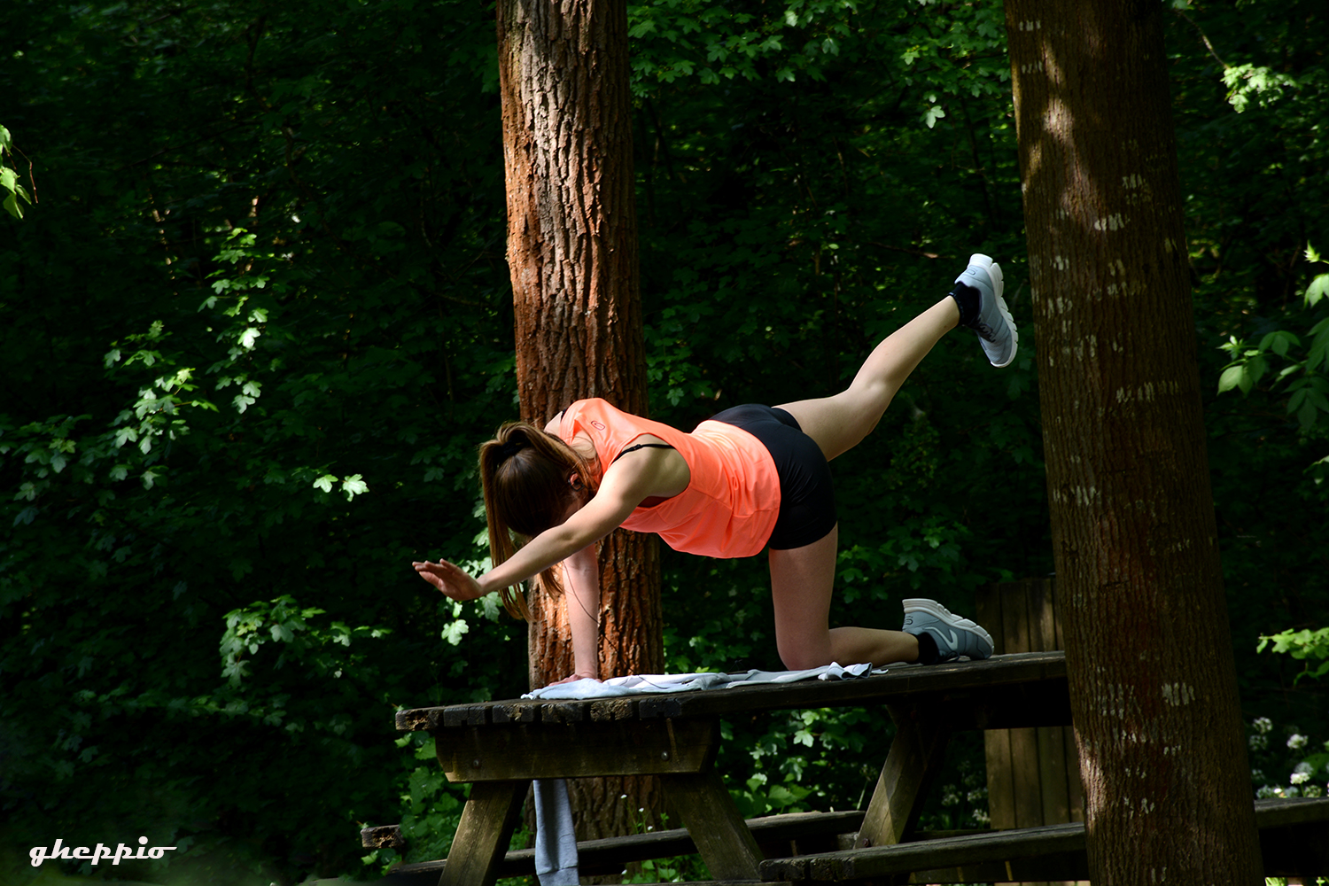exercise at the park