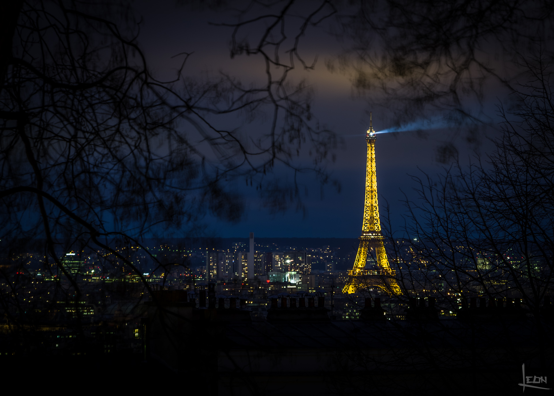 Eiffel Tower from Montmartre