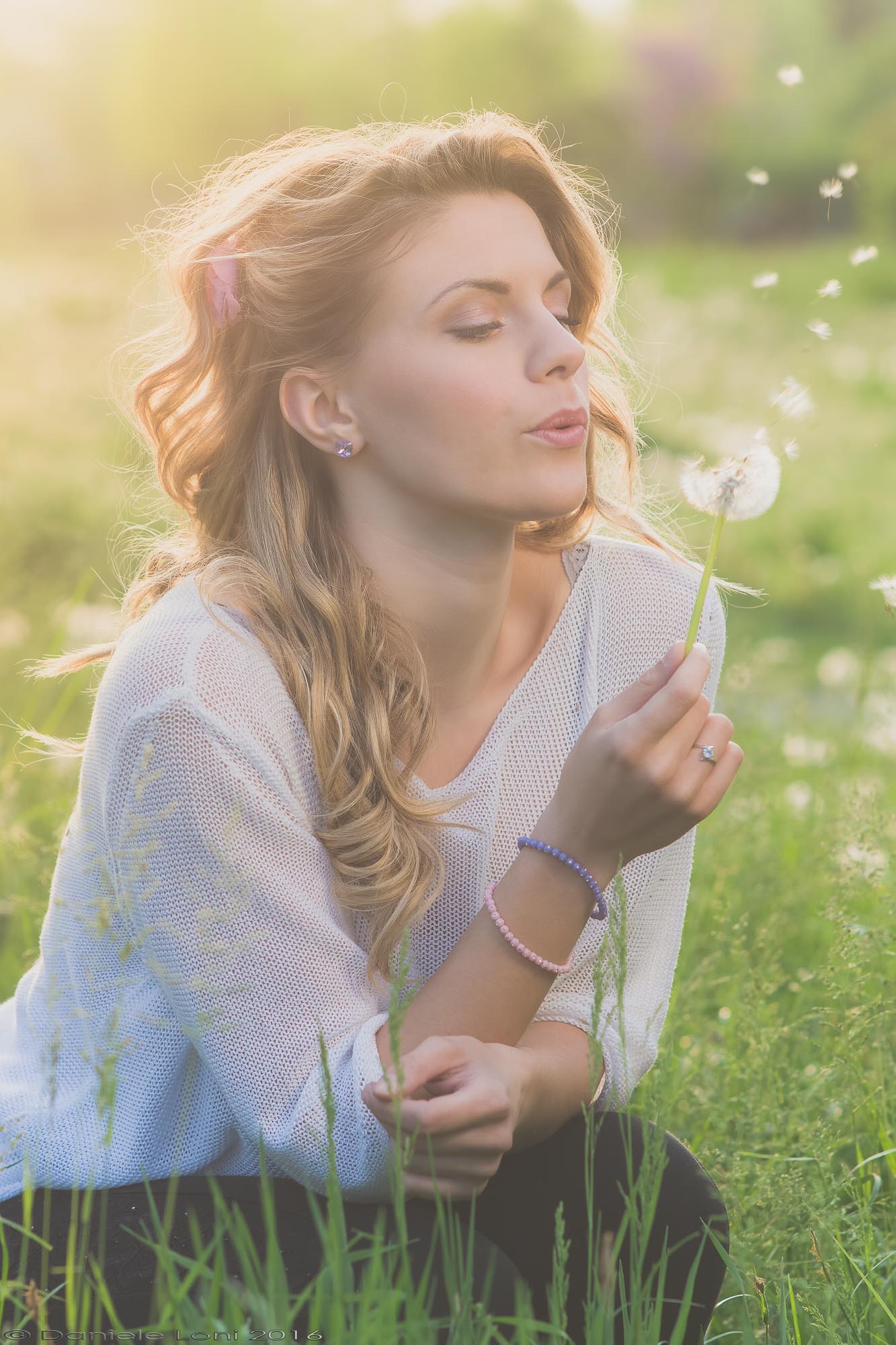 Manuela and shower head
