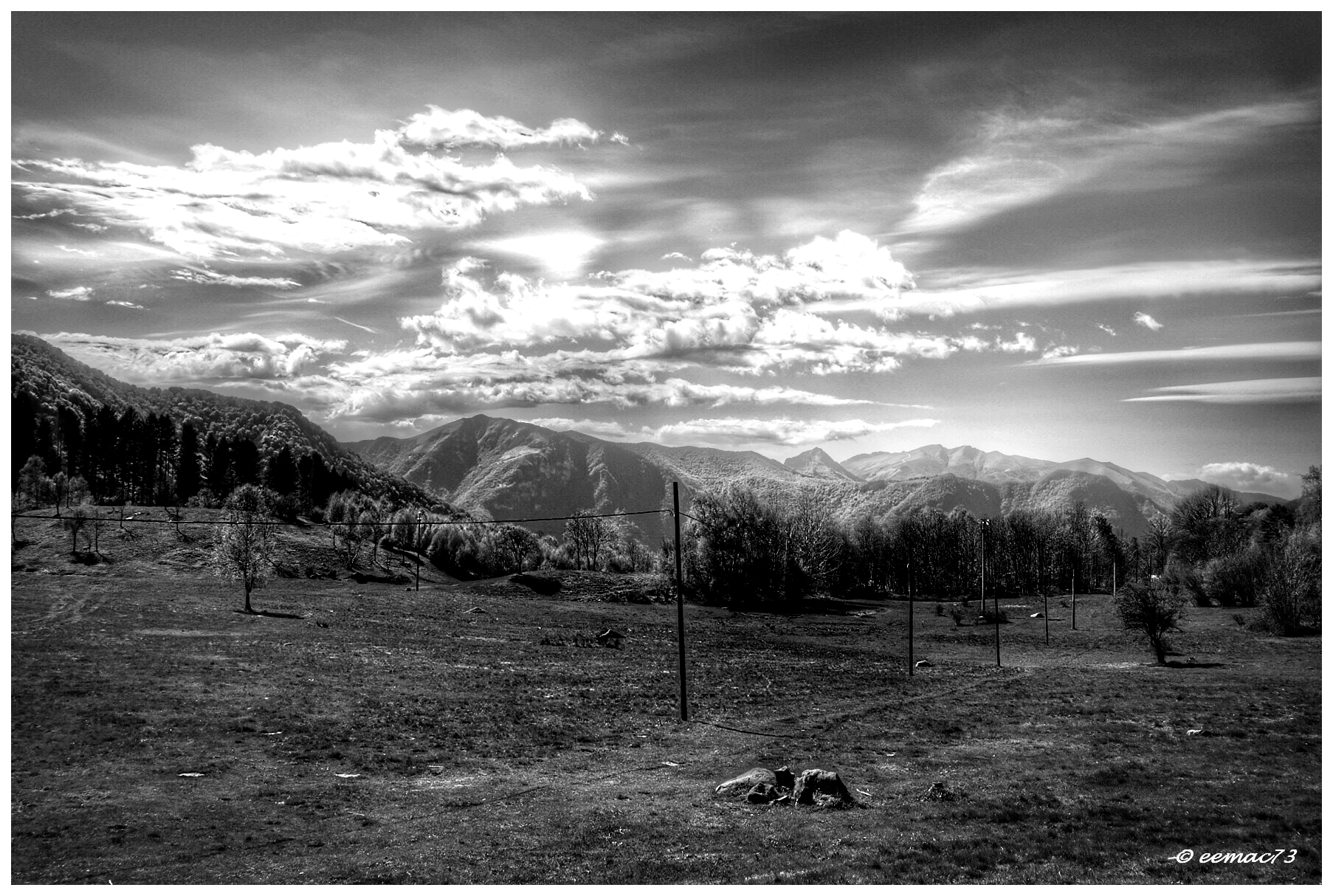 Pian del Tivano b & w