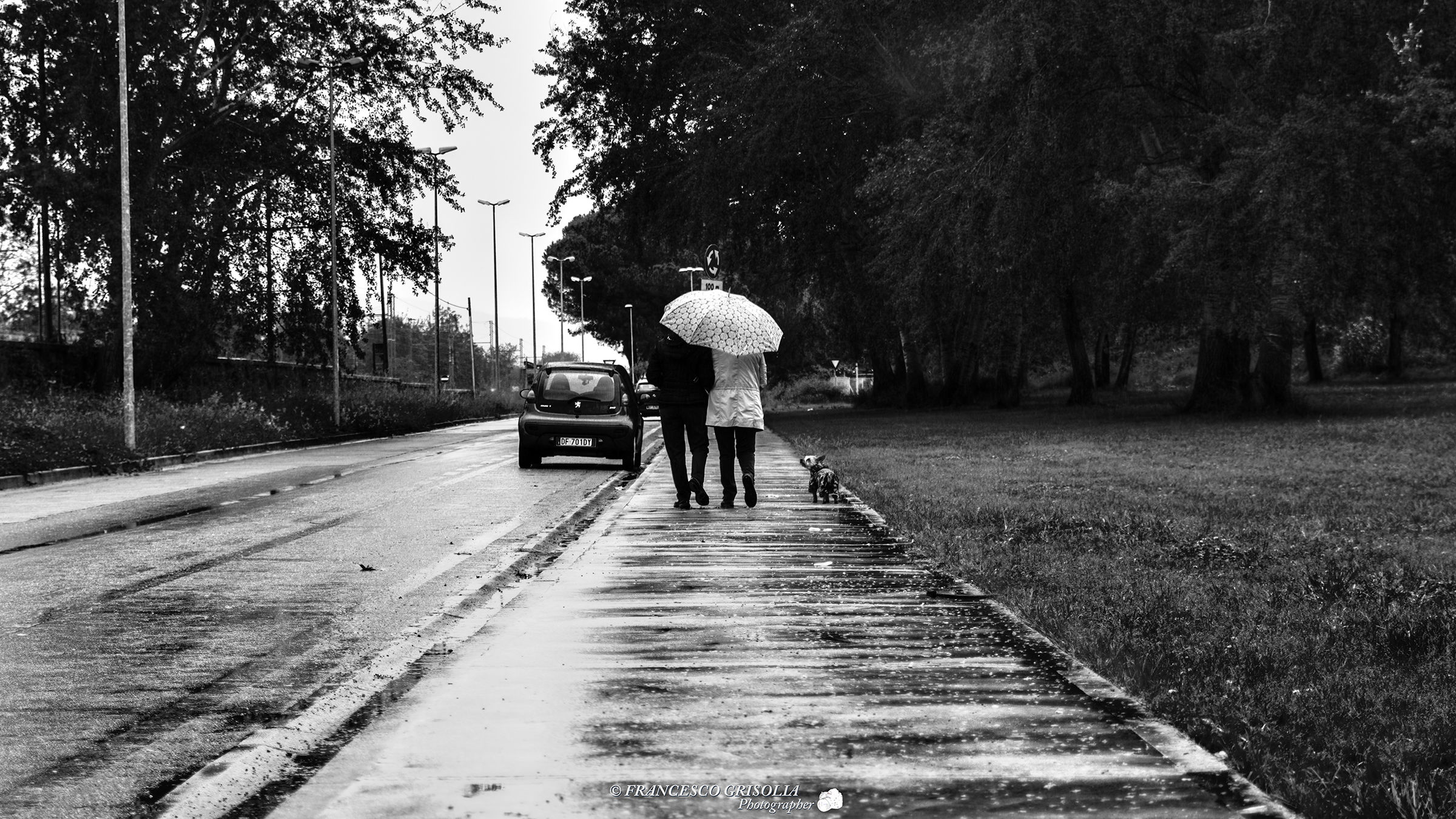 A rainy day in April