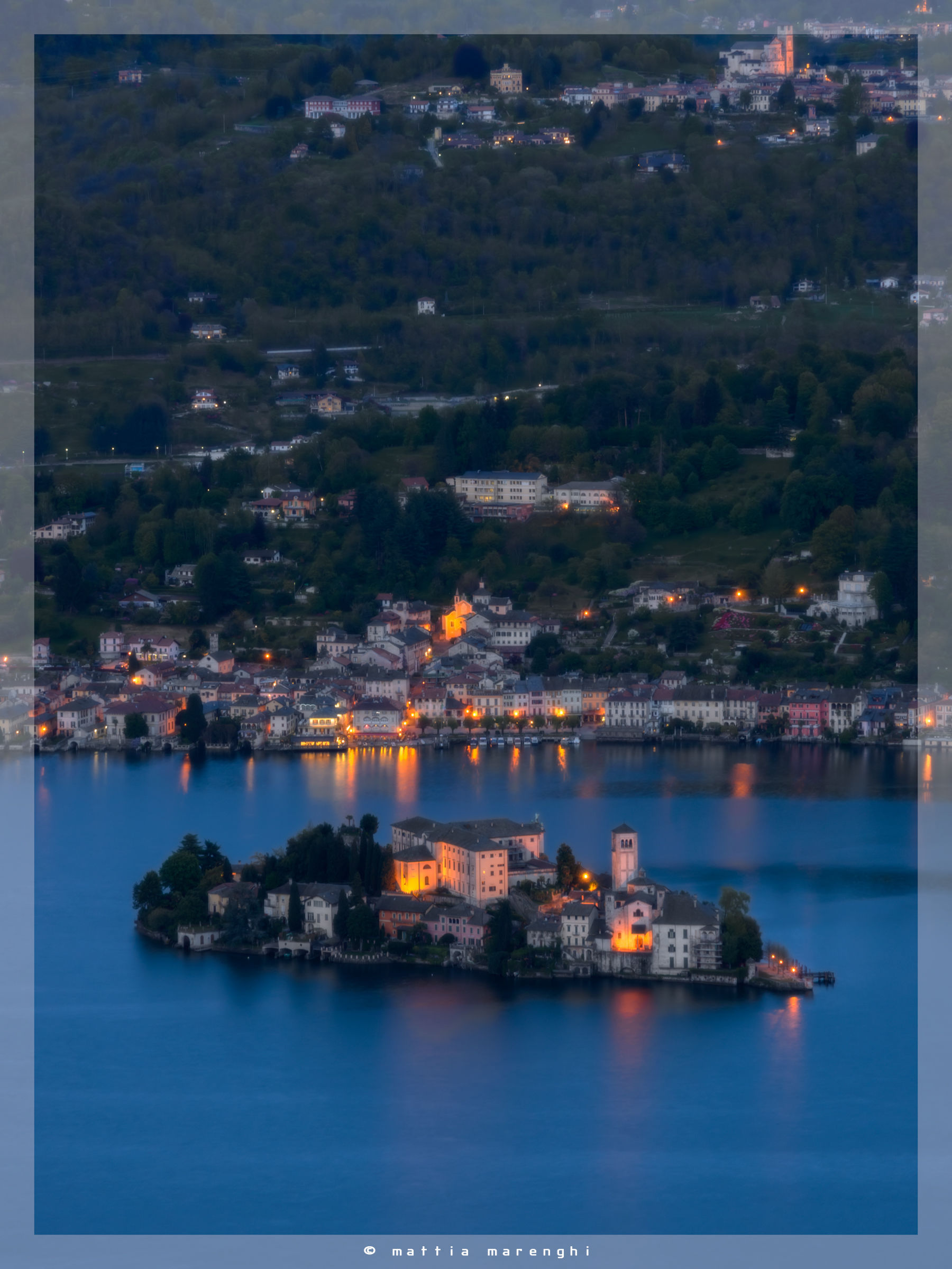 Blue hour on OPrta San Giulio