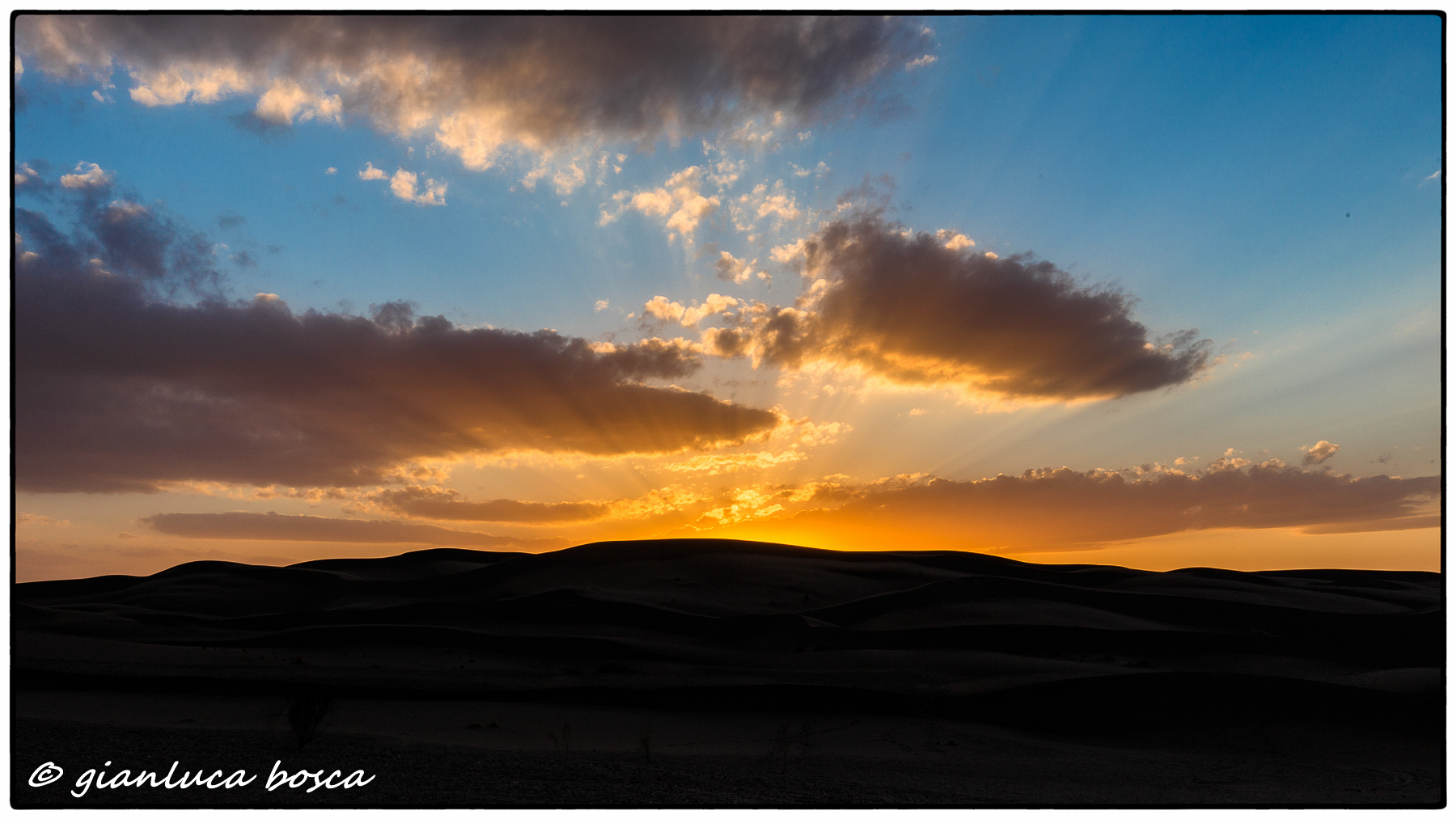 Tramonto nel Dasht-e-kavir