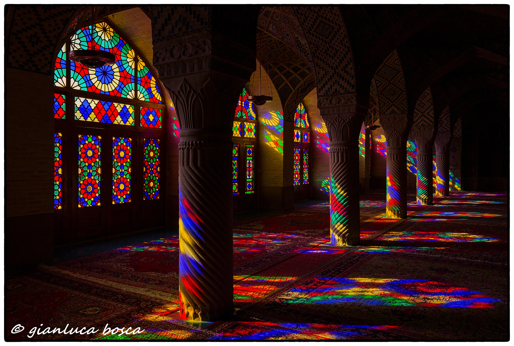 La moschea di Nasir ol Molk  a Shiraz