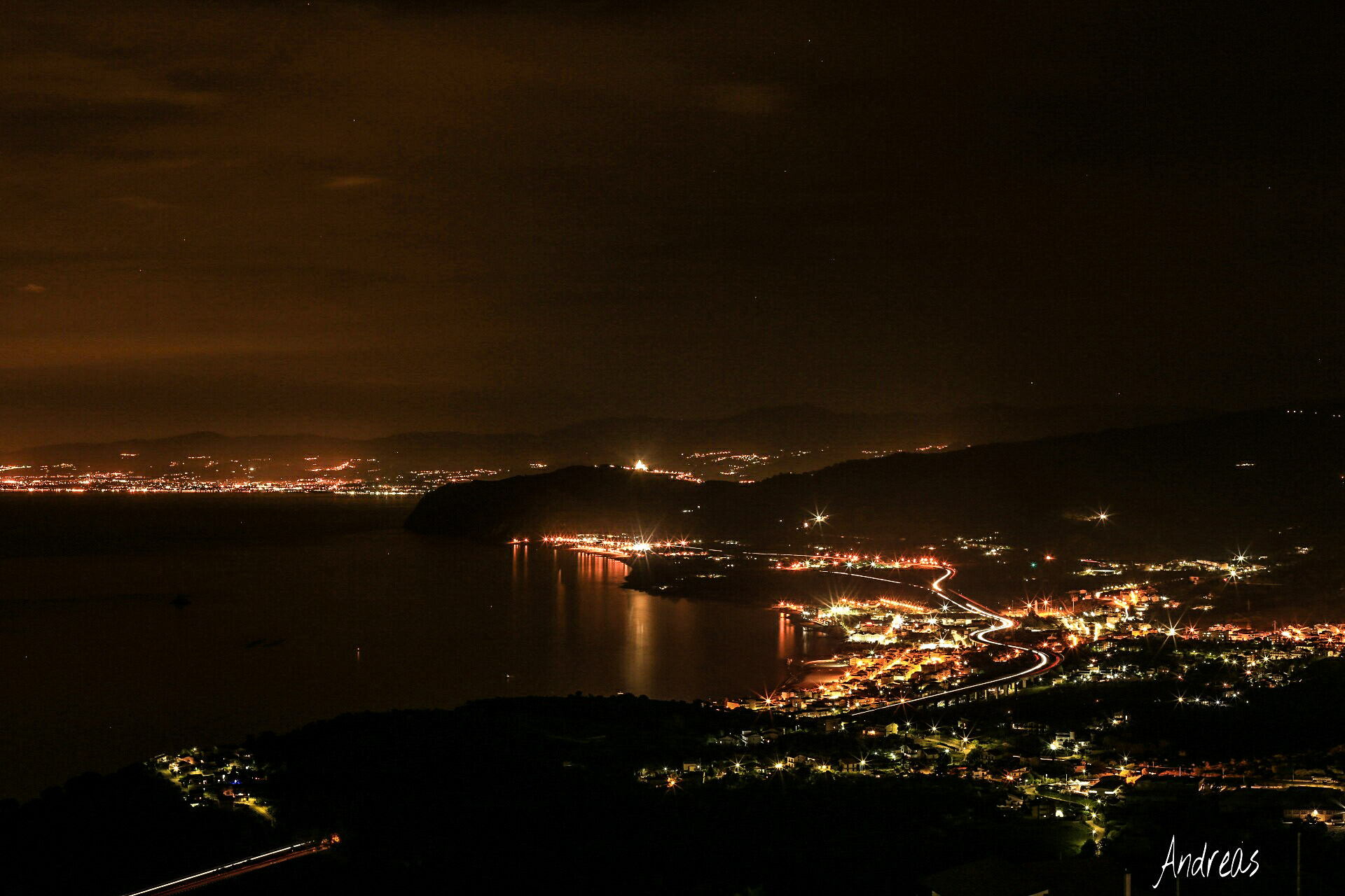 Golfo di Patti by night