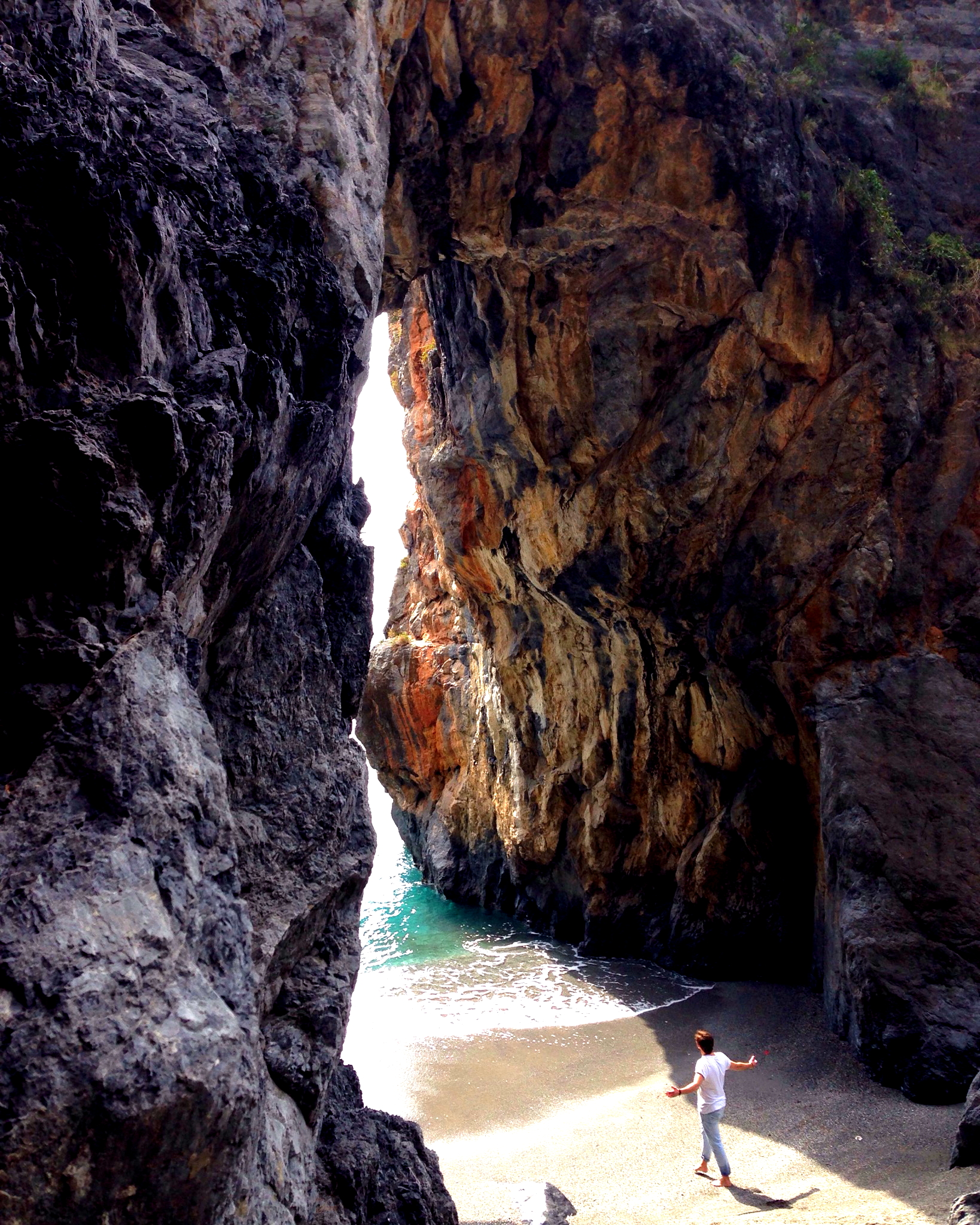 overwhelmed by an unusual April in the blue sea