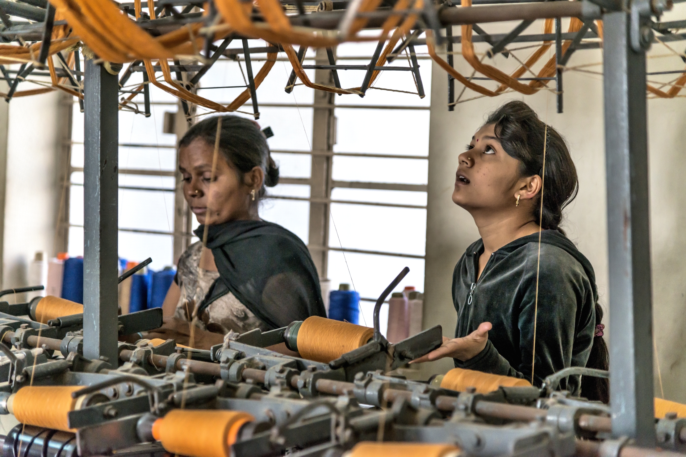 Gujarat 2015 - In una fabbrica tessile