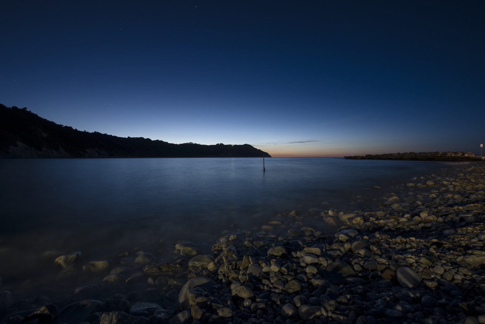 tramonto a portonovo, ancona