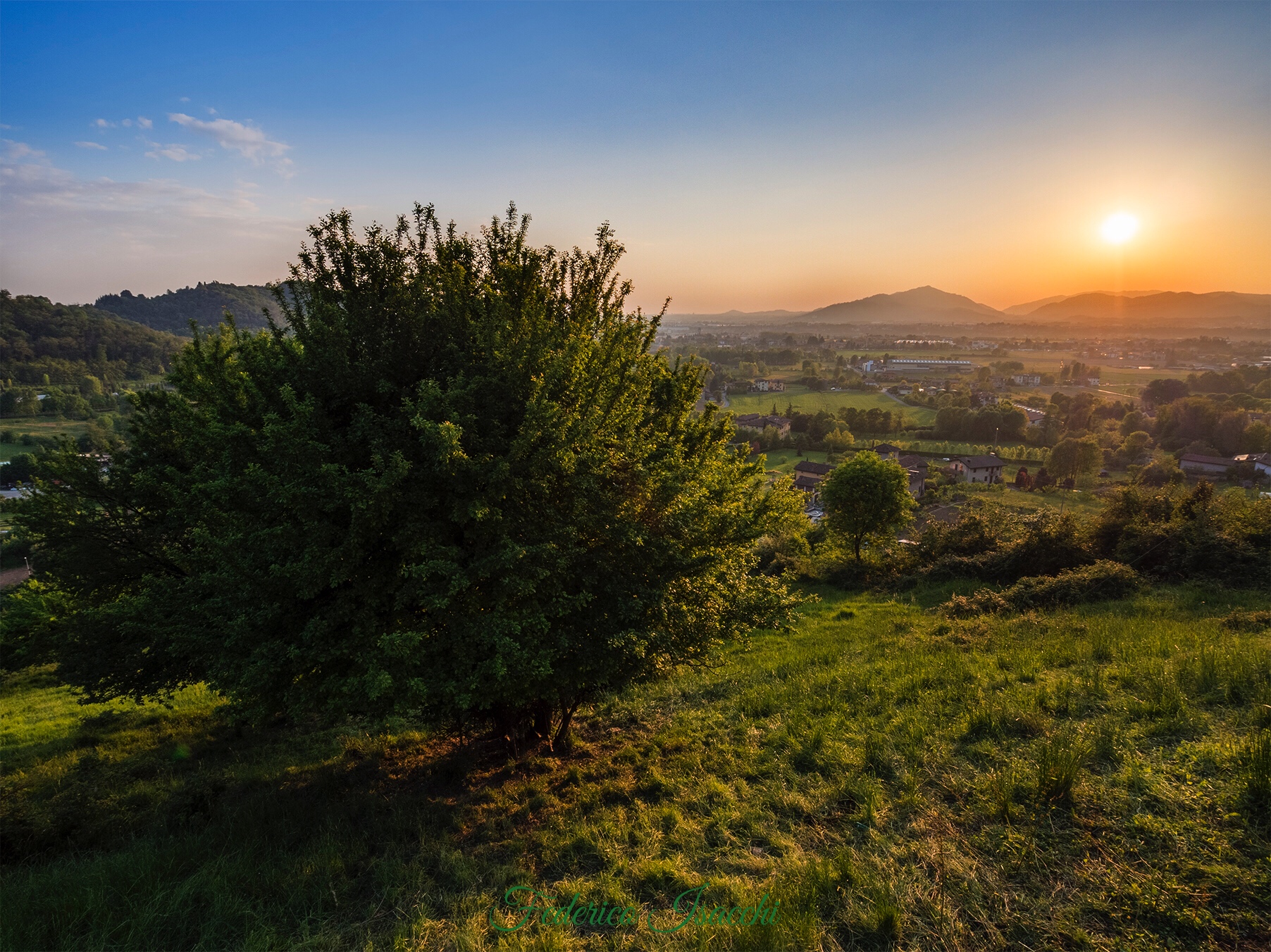 Sunset on the plains
