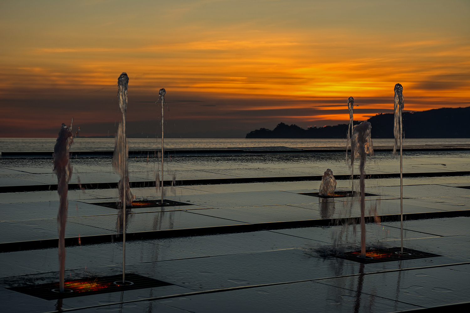 The sunset of Chiavari