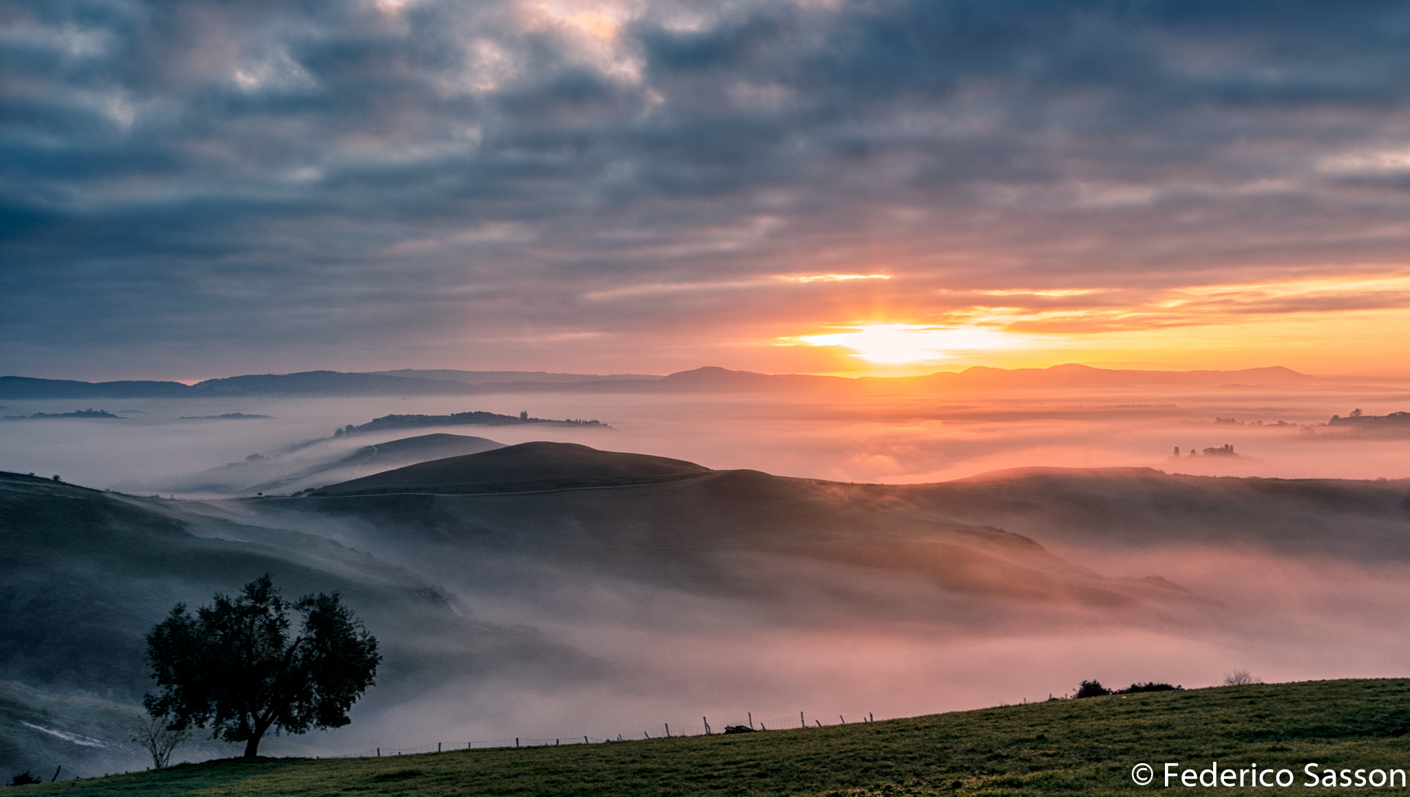 Mystic sunrise Crete Senesi
