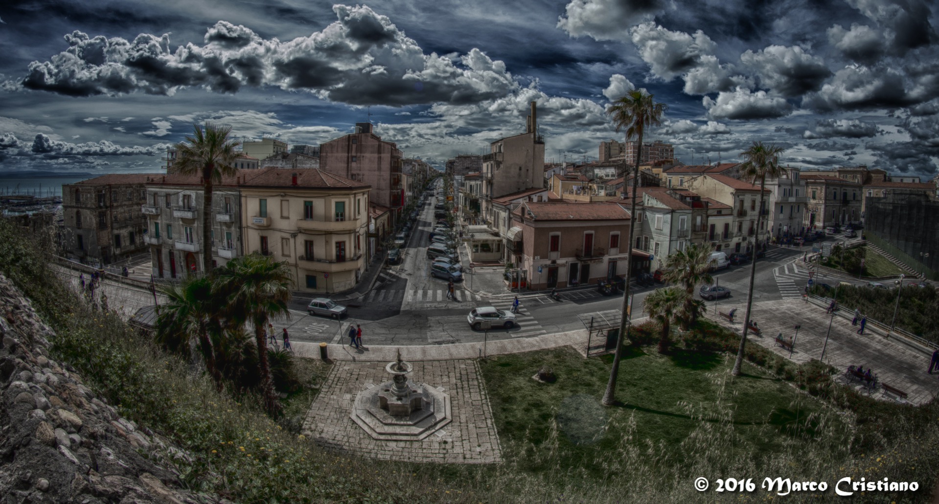 Termoli from the walls of the old town ...
