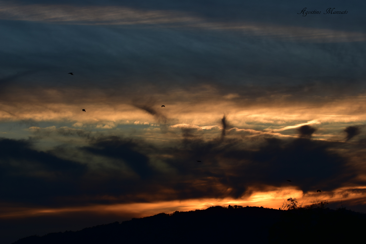 Sunset from Kostanjevica
