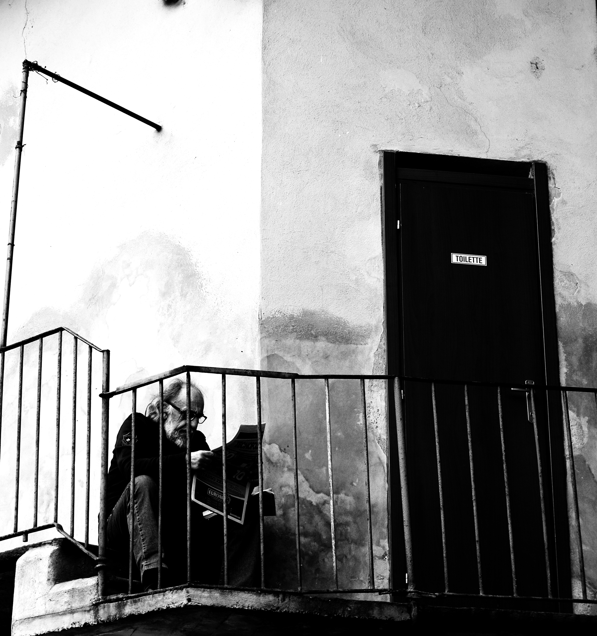 Waiting for his moment