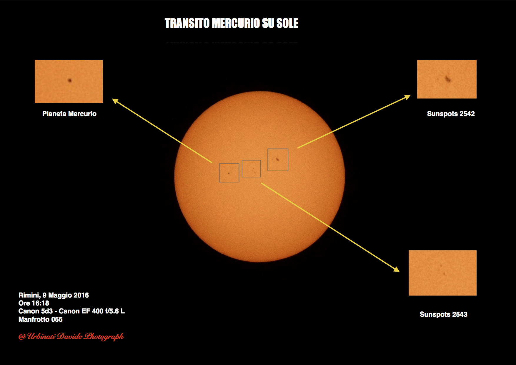 Mercury Transit on the solar disk