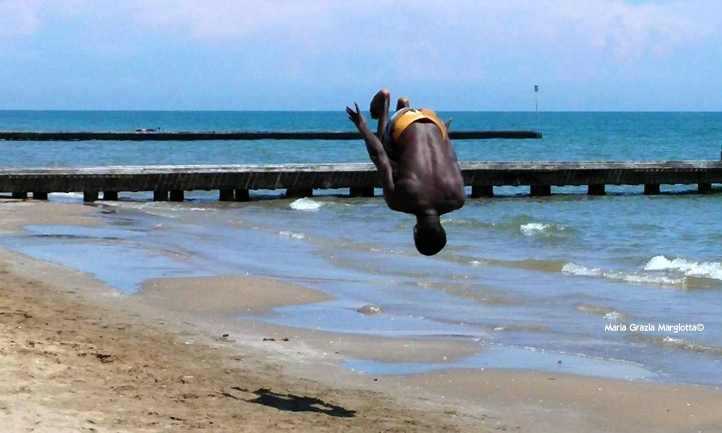 rolling towards the sea